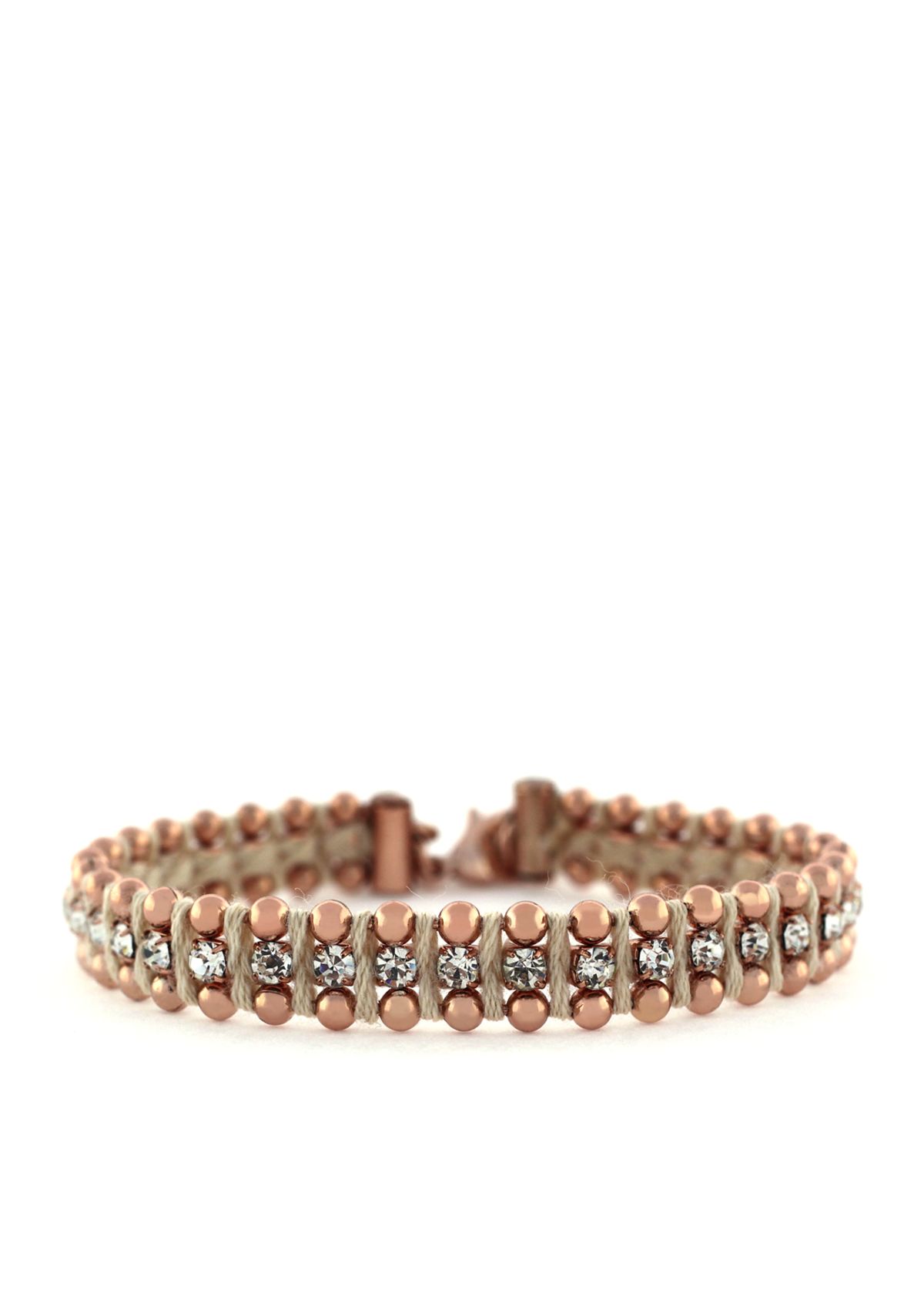 Around the Way Cream Woven Bracelet