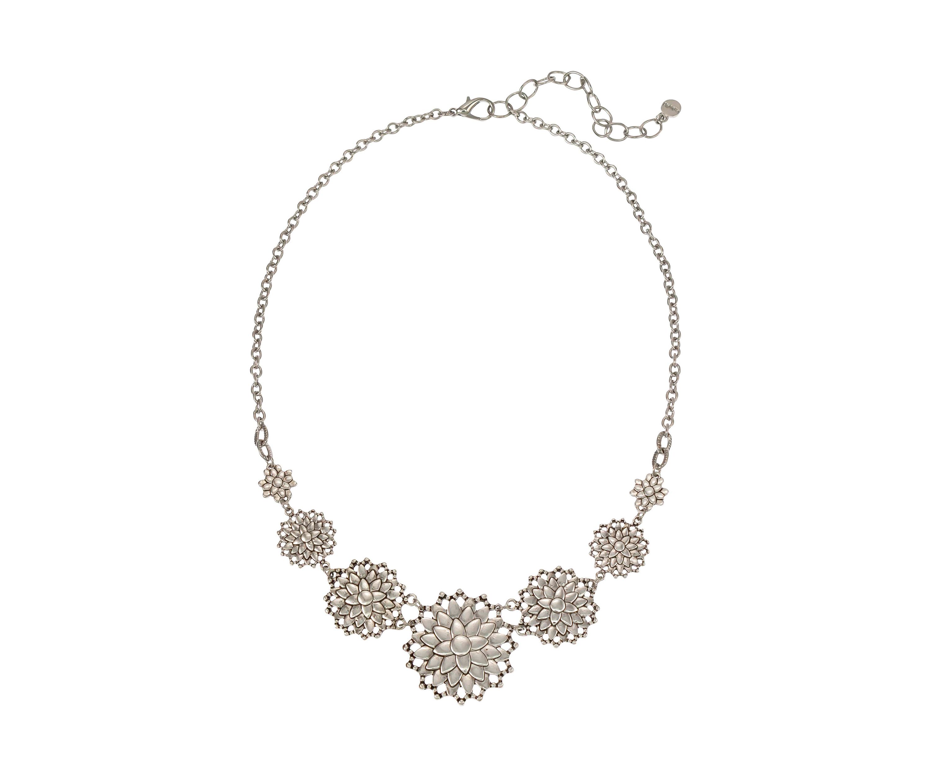 5 Flower Frontal Necklace 