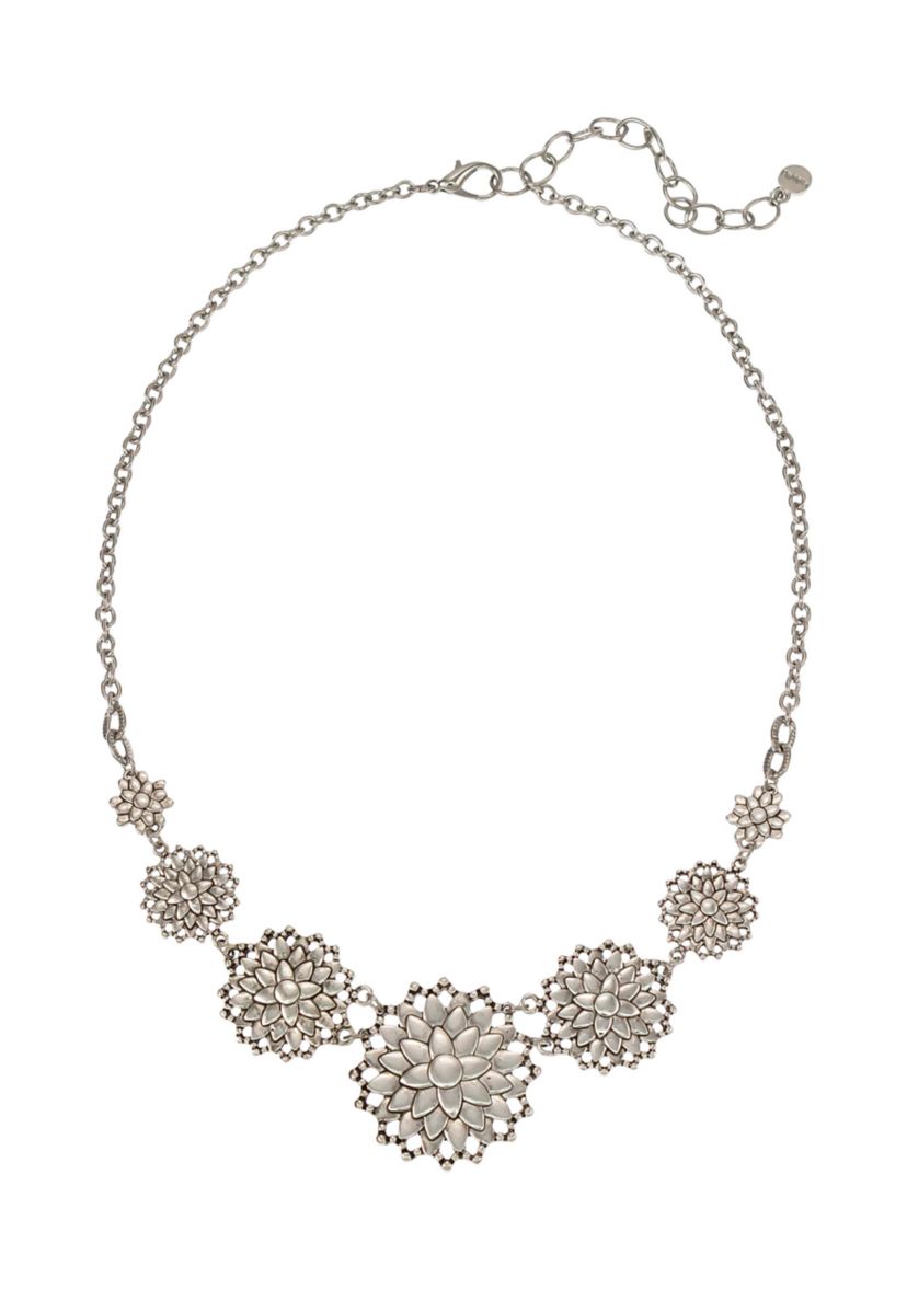 5 Flower Frontal Necklace 