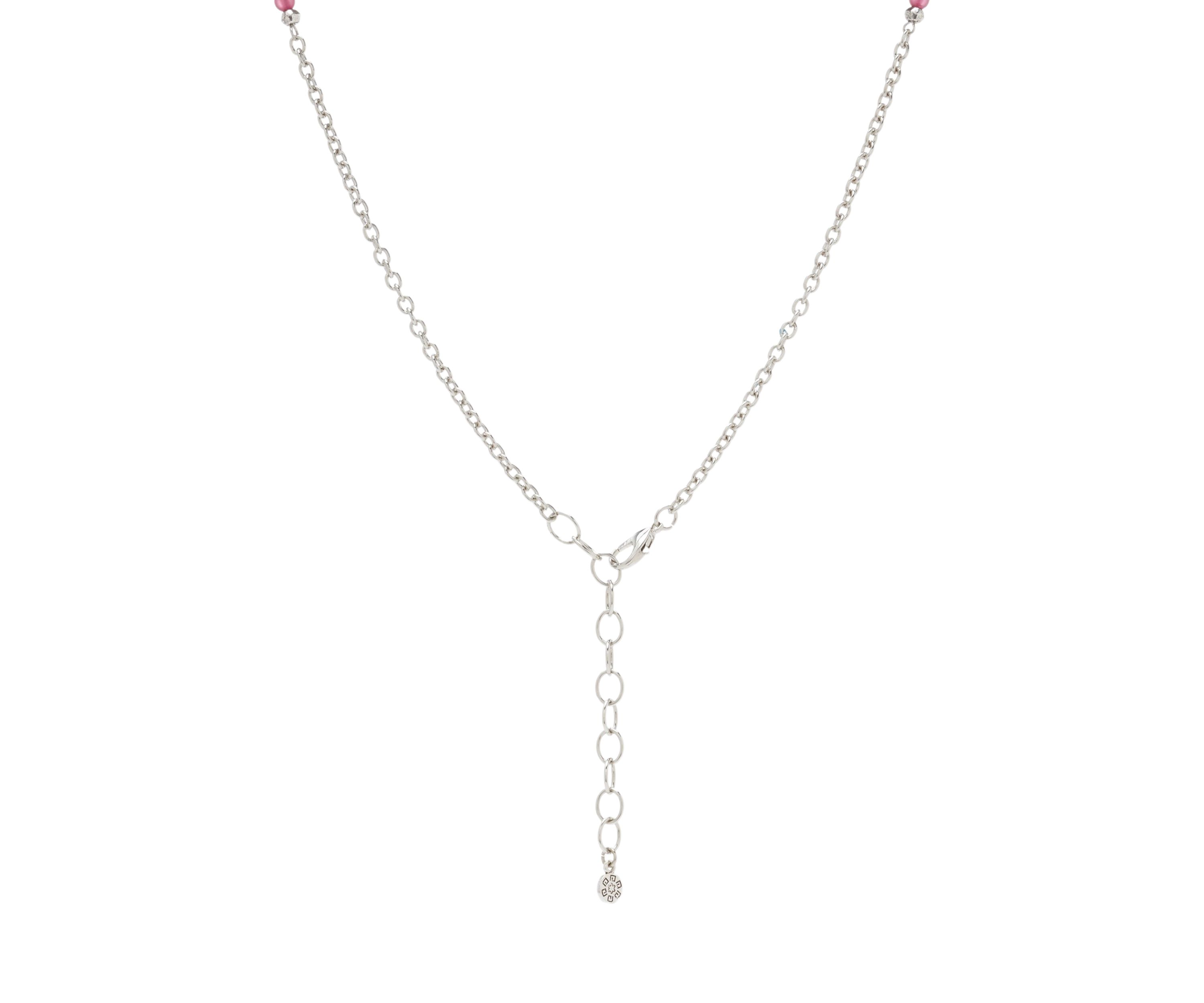 Short Double Round Disc Pendant Necklace