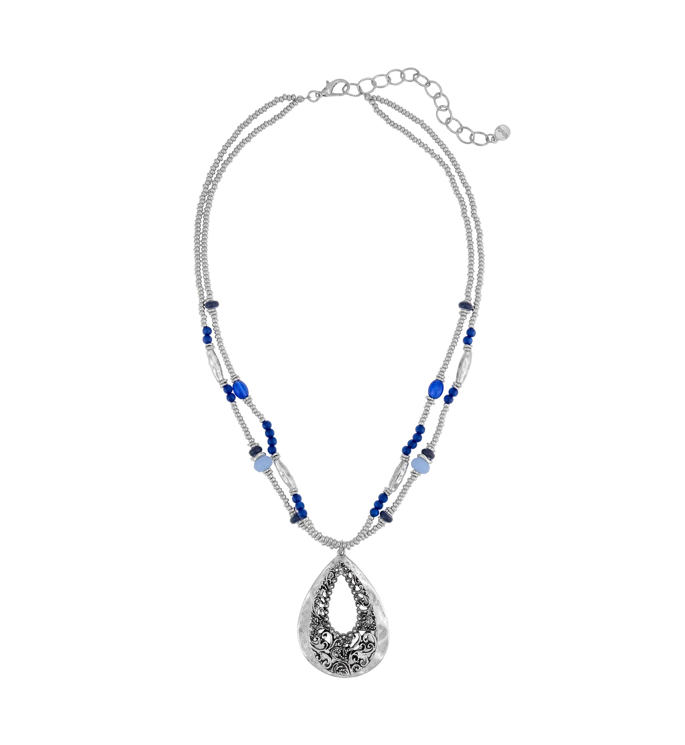 Open Teardrop Pendant Necklace