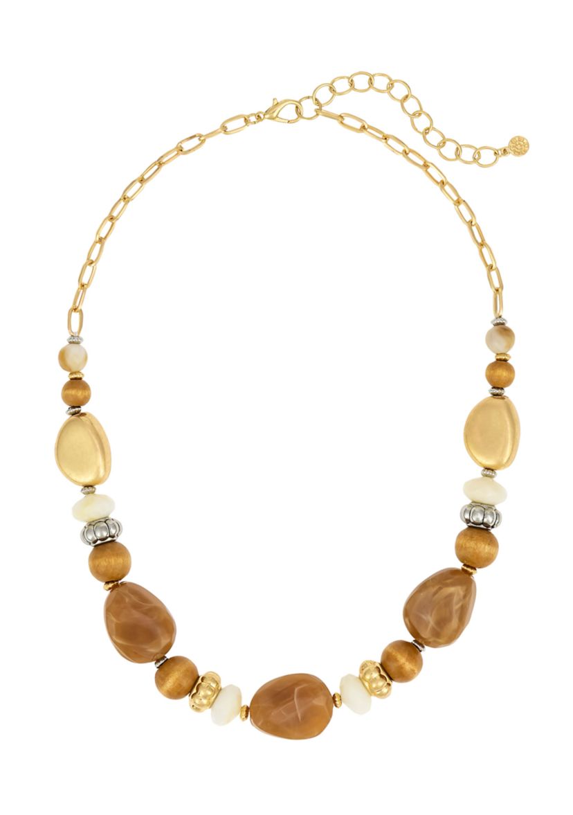Natural Chunky Bead Necklace