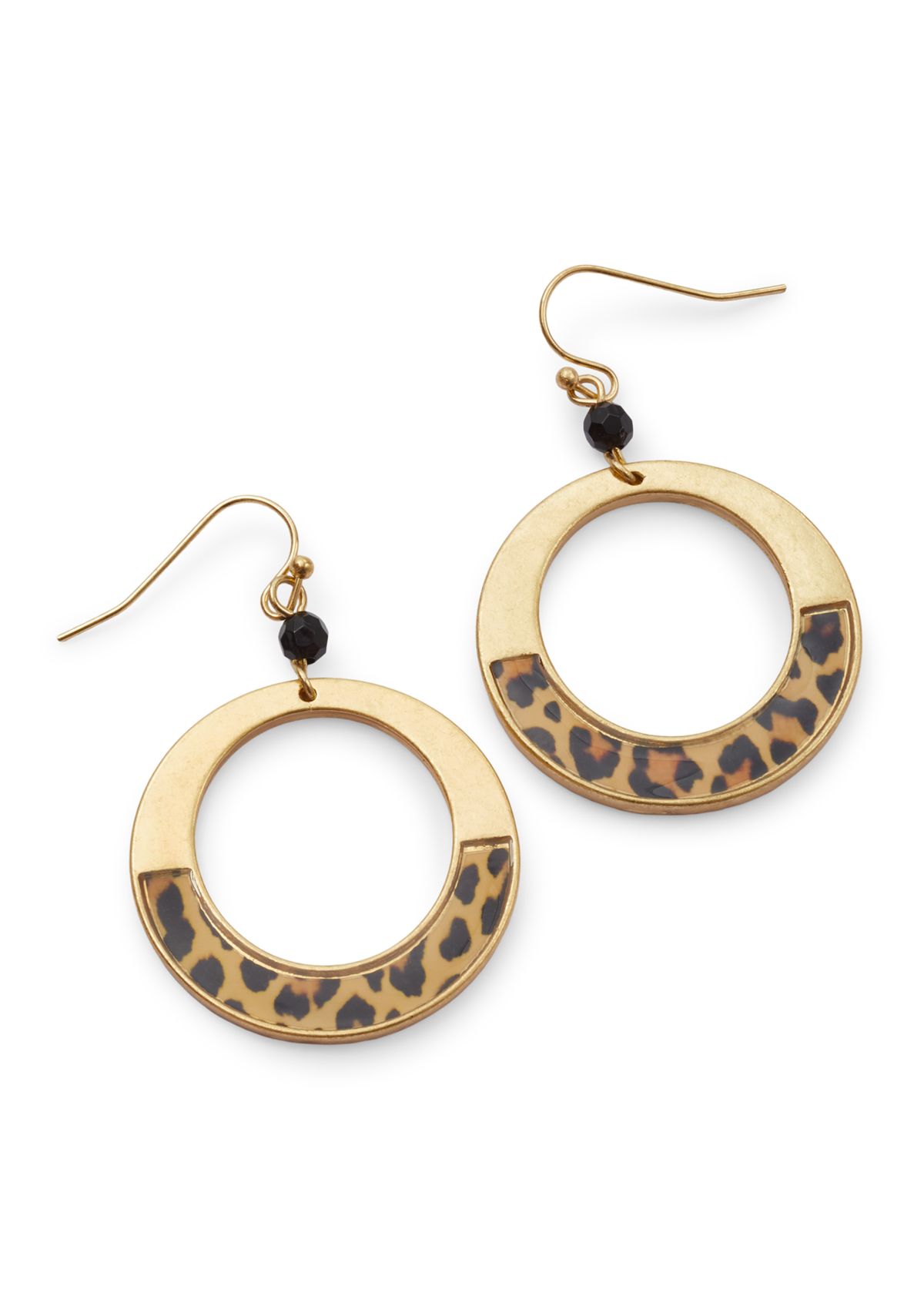 Animal Print Drop Earrings