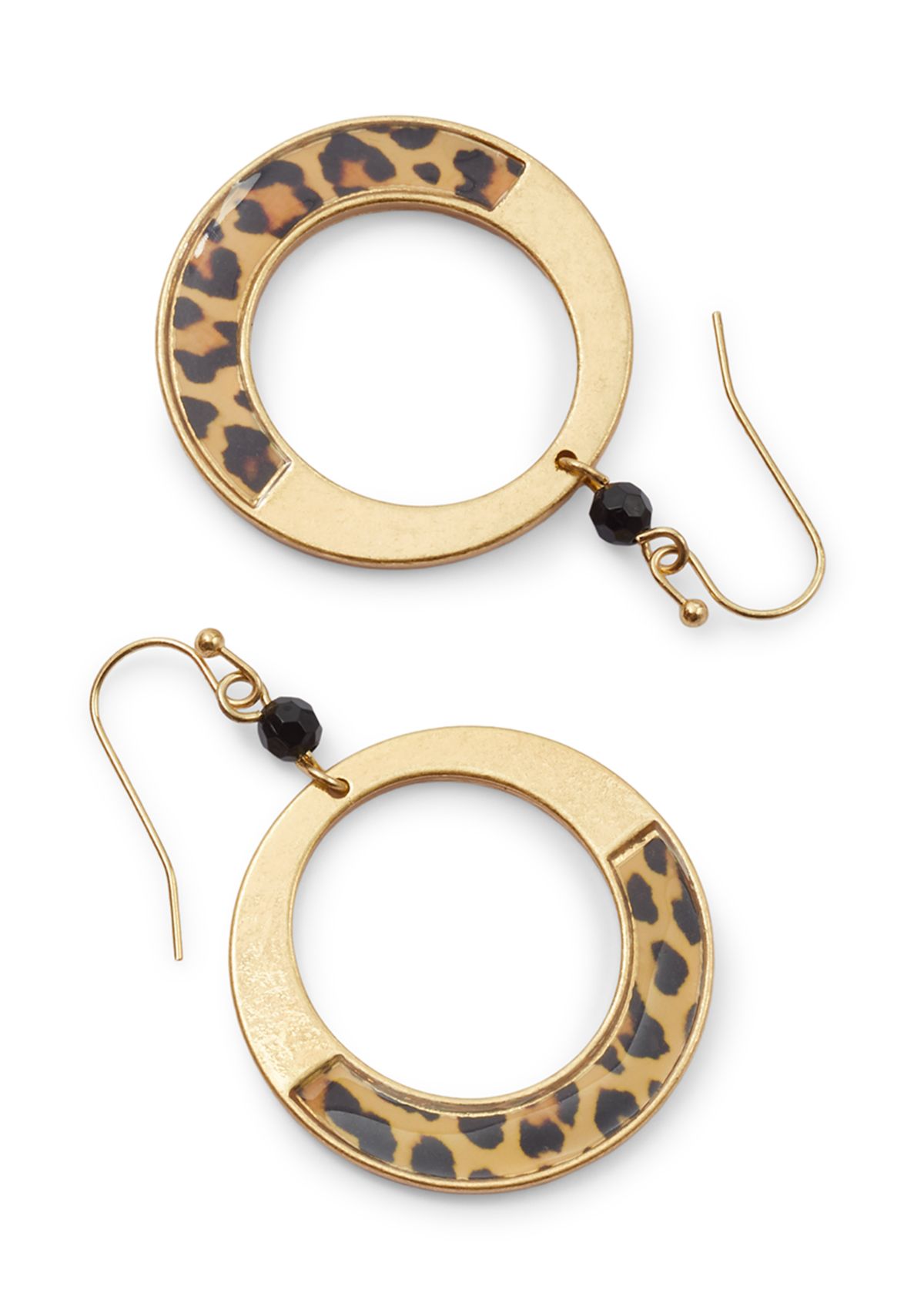 Animal Print Drop Earrings