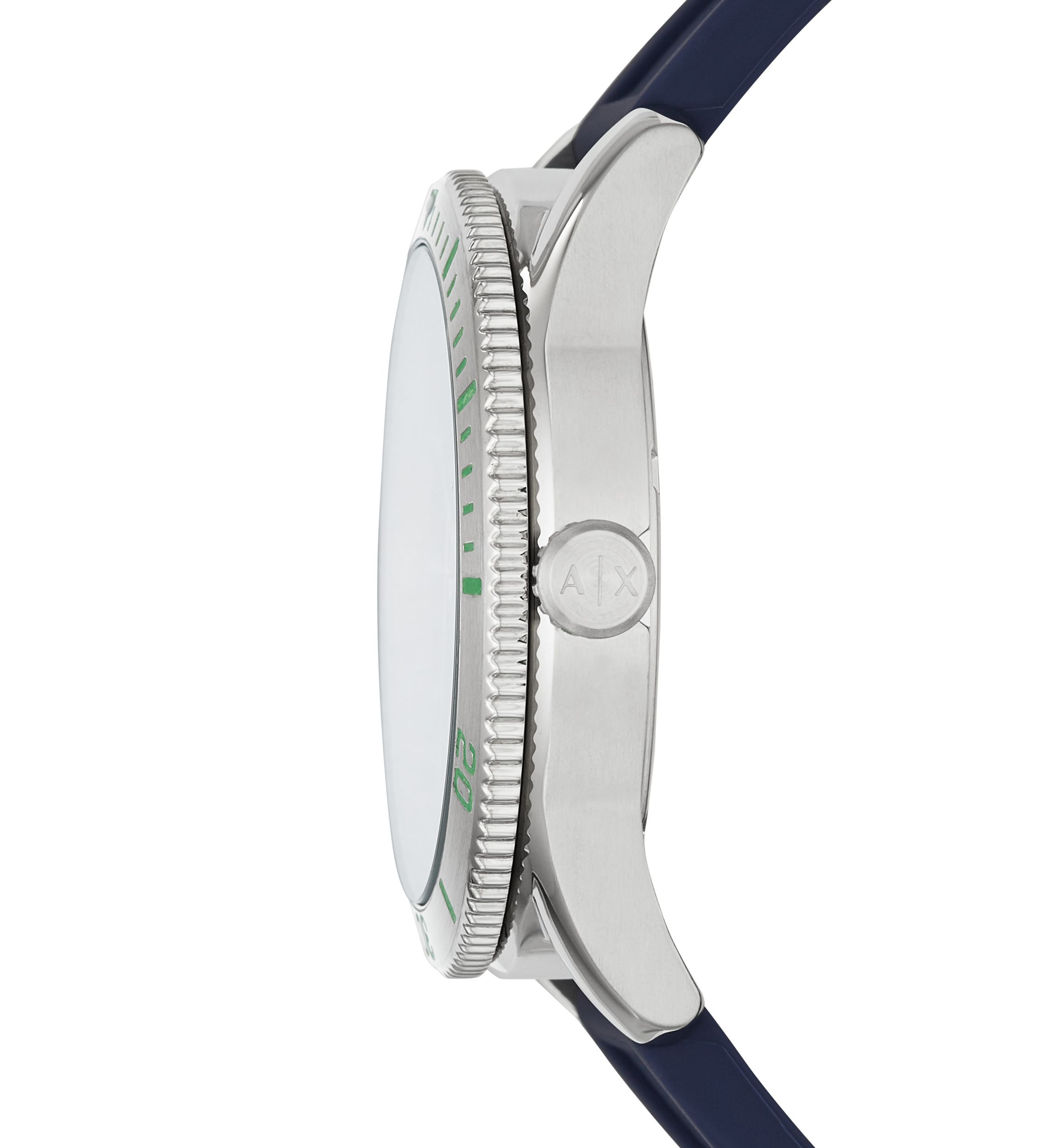 3-Hand Blue Silicone Watch