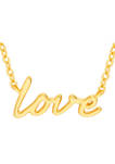 Sterling Silver Love Necklace 