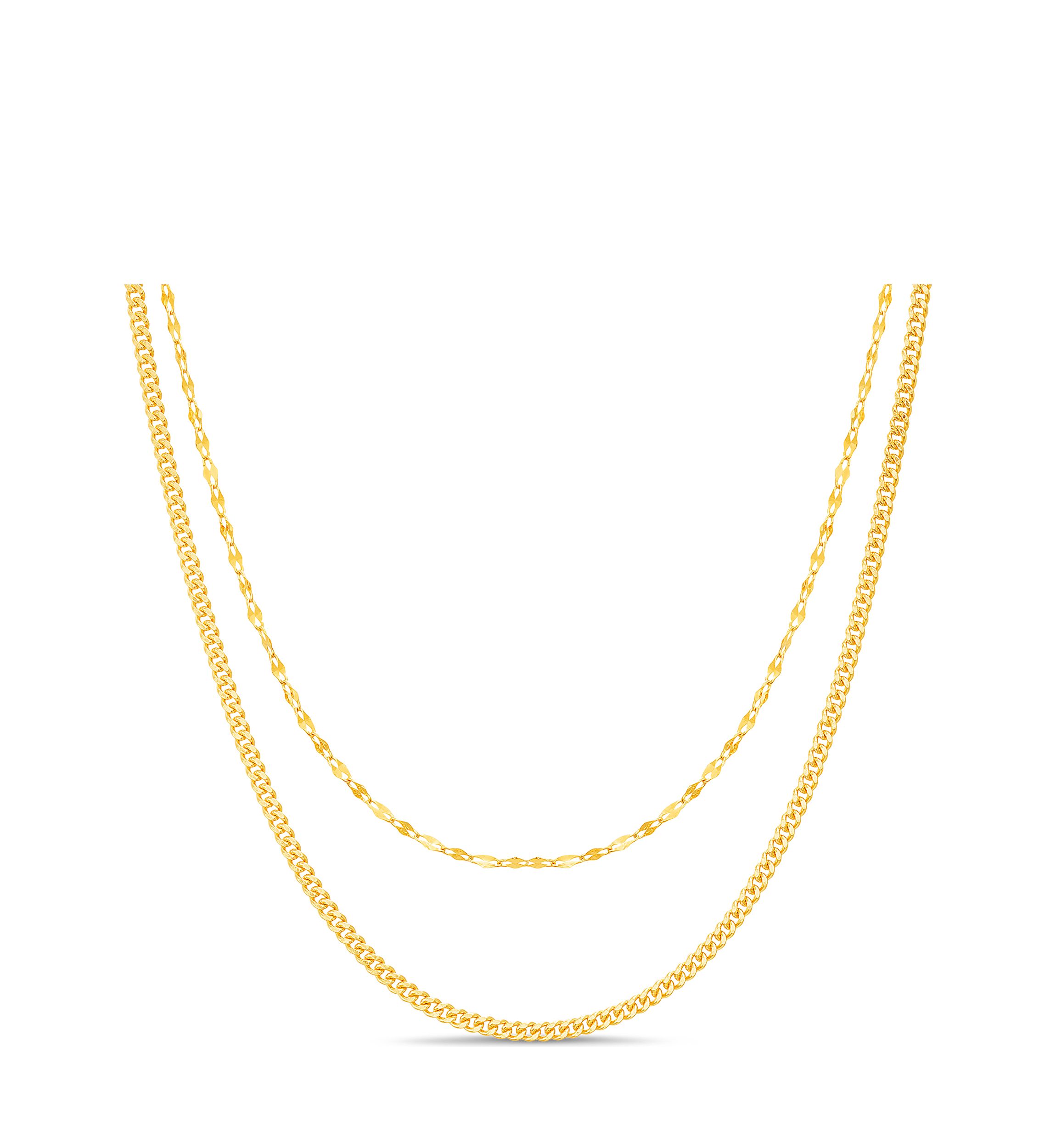 Duo Layered Chain Necklace
