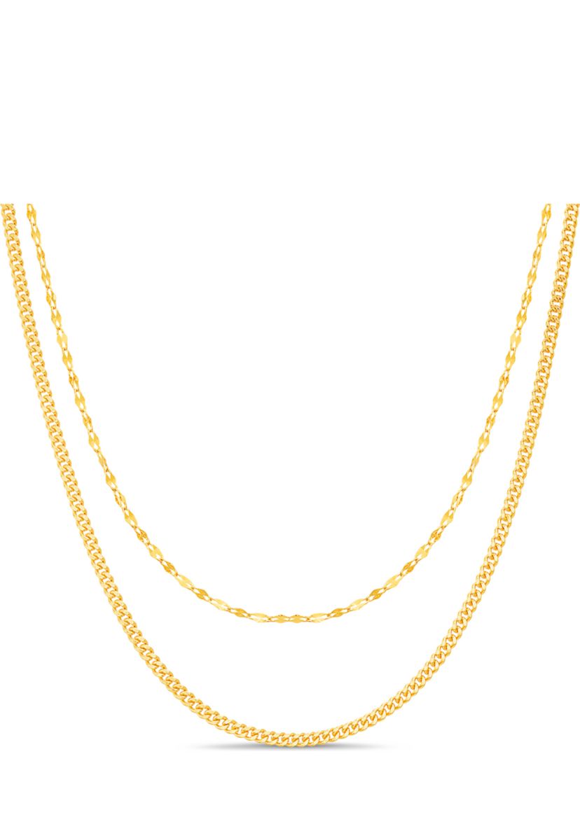 Duo Layered Chain Necklace