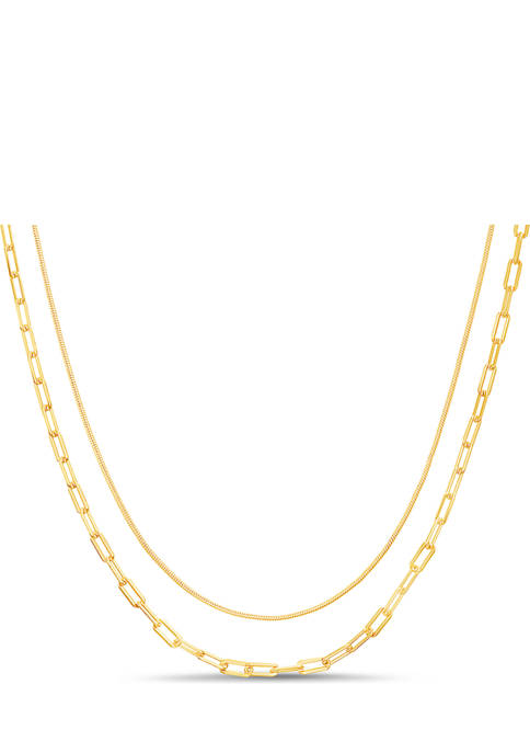 Duo Chain Layered Necklace
