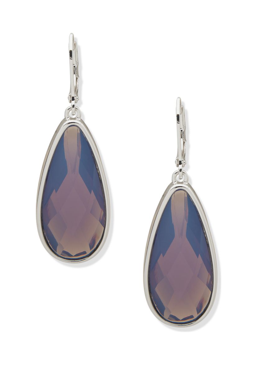 Teardrop Lever Back Earrings