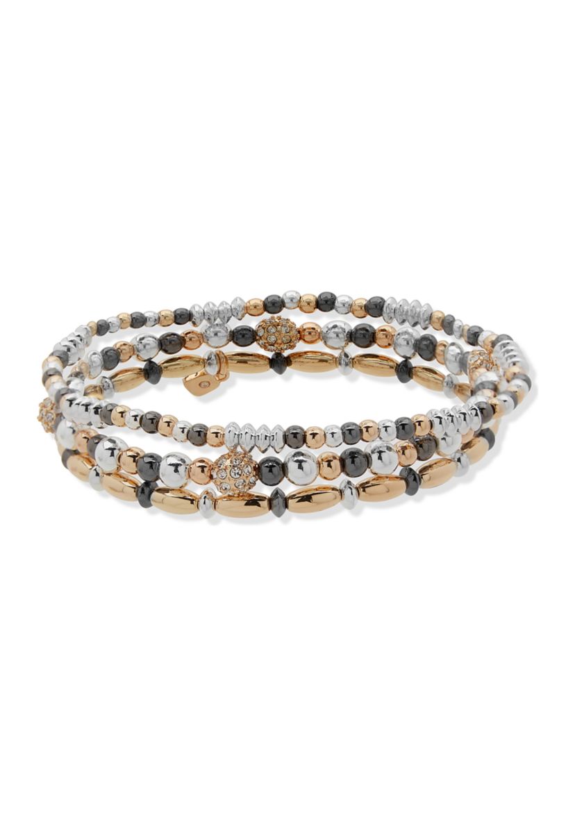 Two Tone Beaded Bracelets - Boxed