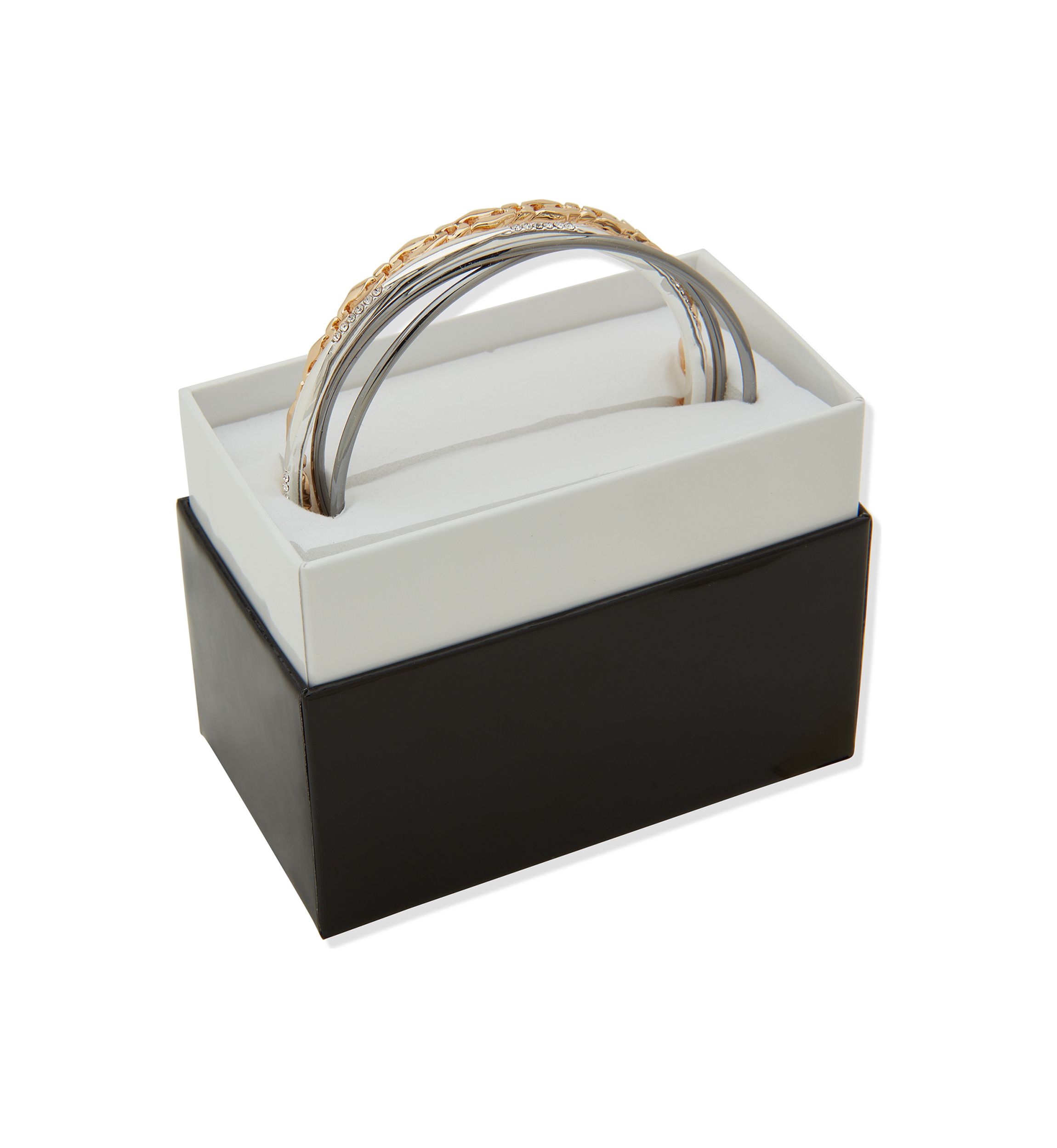 Tri Tone Multi Color Bangle Set