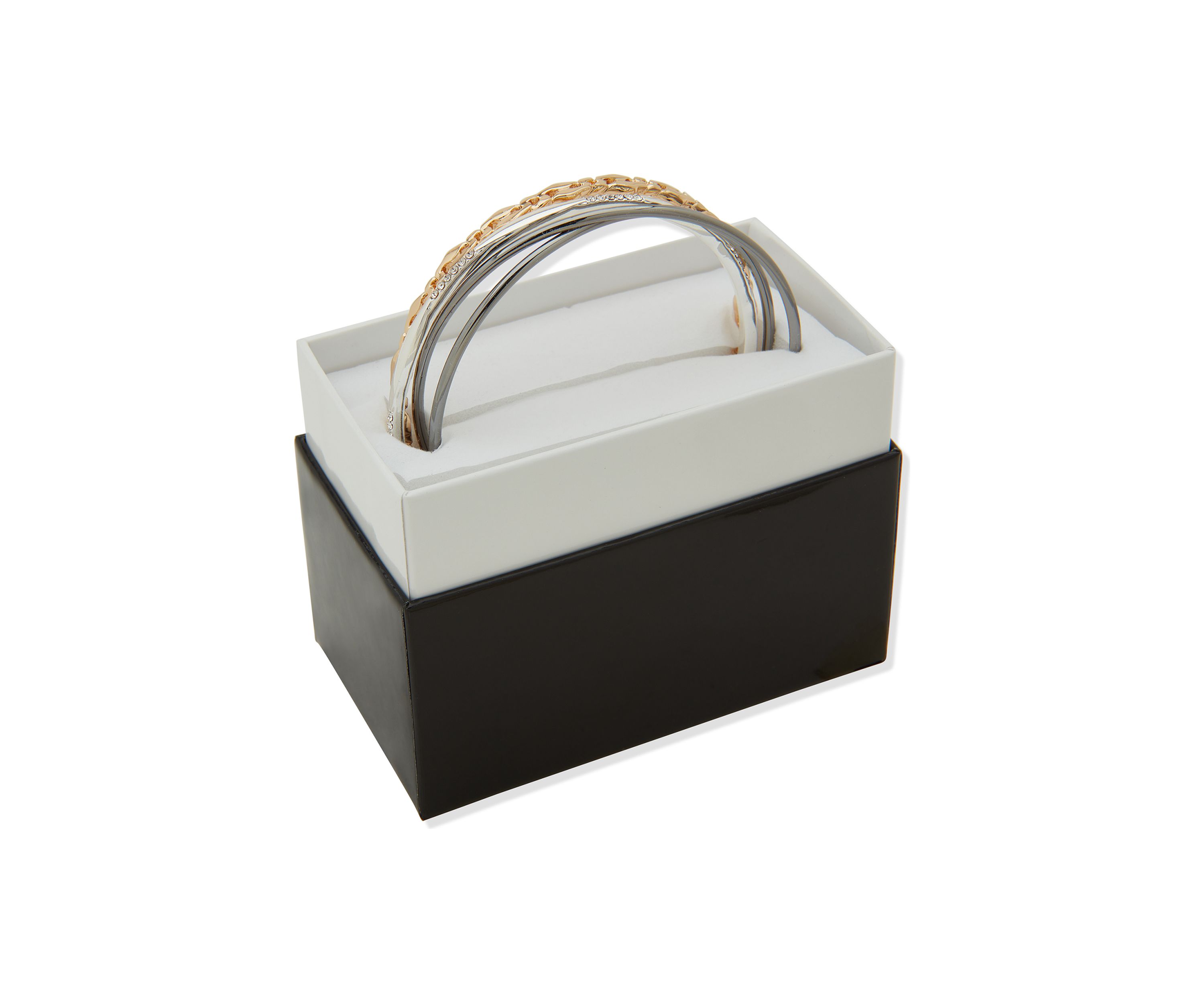 Tri Tone Multi Color Bangle Set