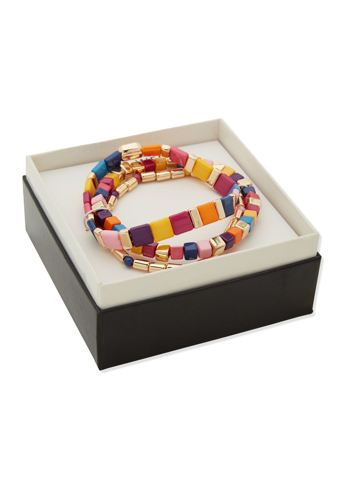 Multi Beaded Stretch Bracelet Set