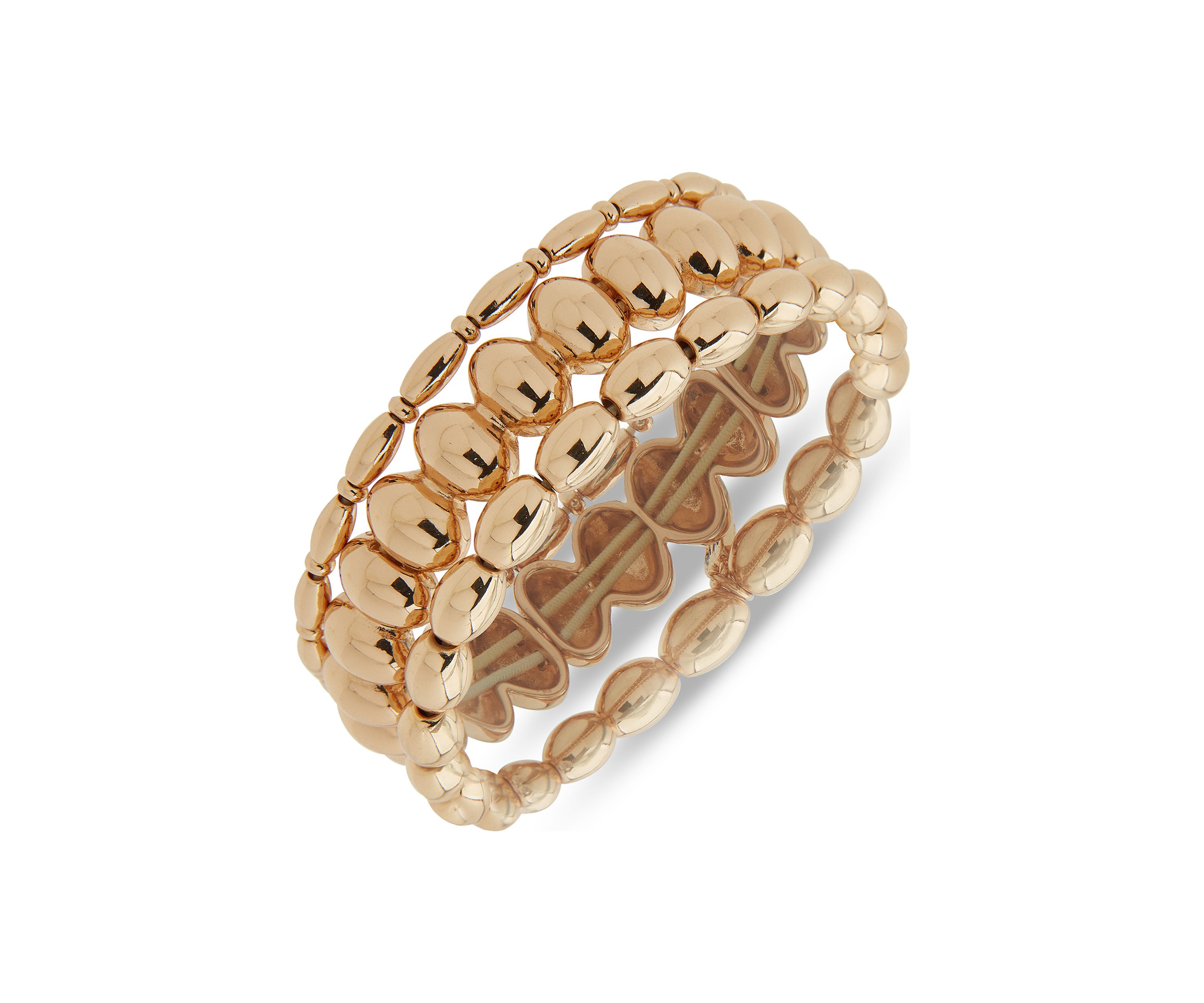 Gold Tone Stretch Bracelet Set