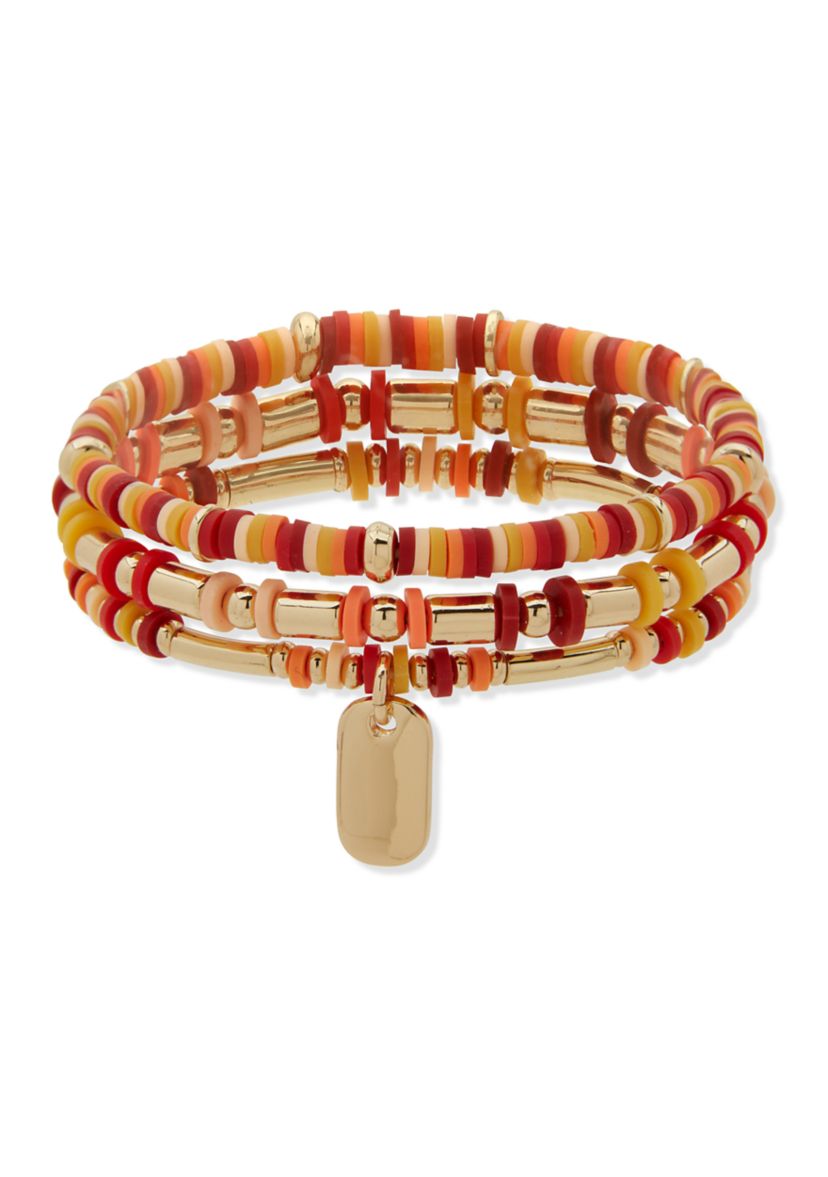 Nine West Multi Beaded Stretch Bracelet Set | Belk display picture 1