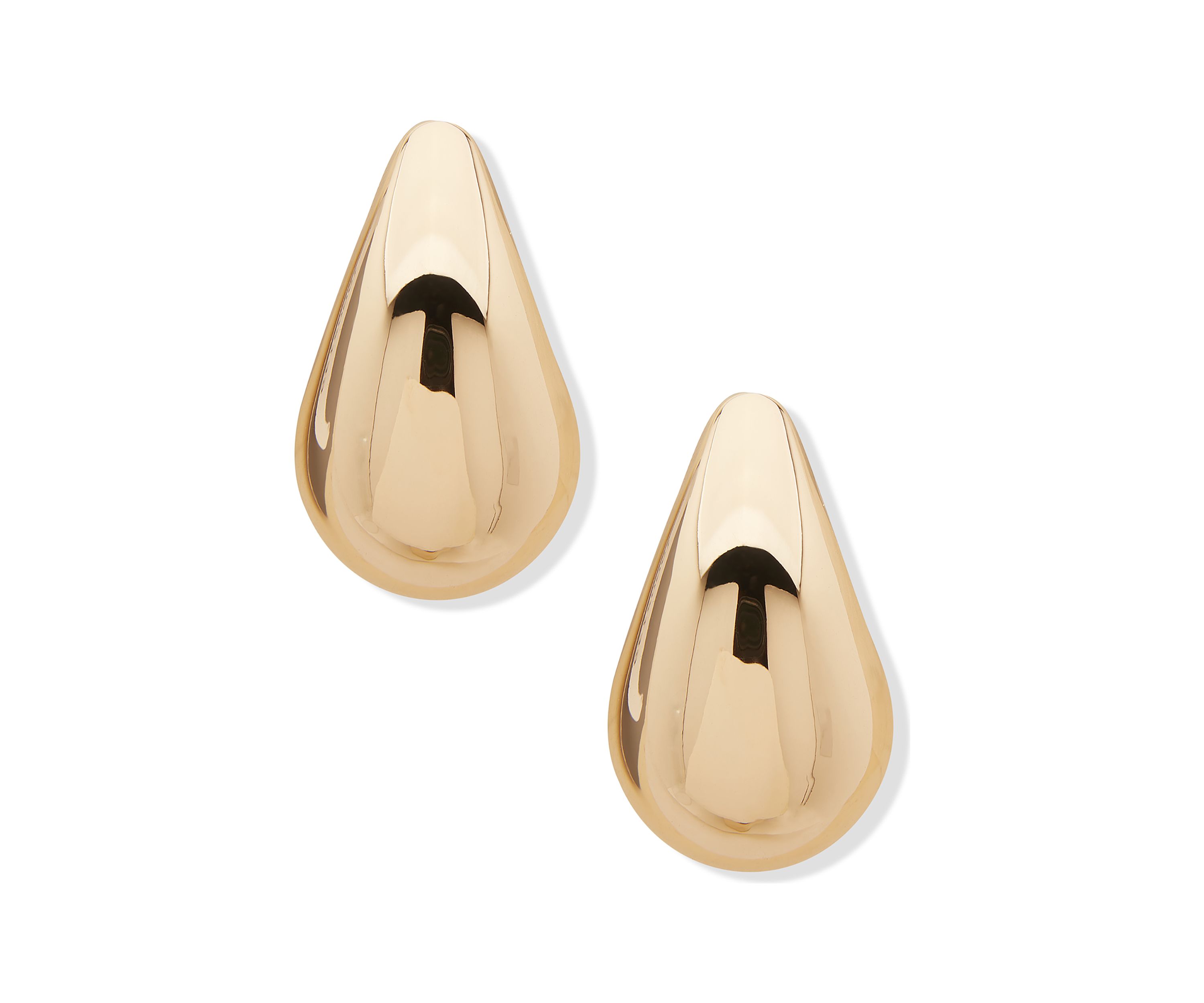 Puffy Teardrop Stud Earrings