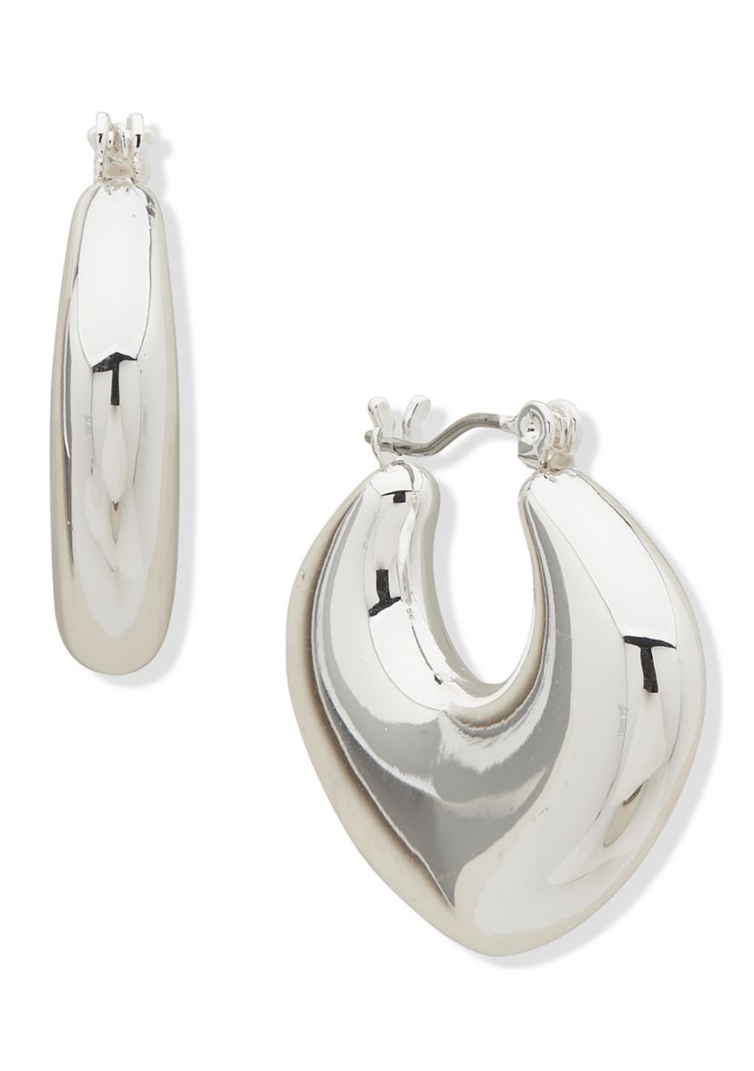 28 Millimeter Thick Click Top Hoop Earrings