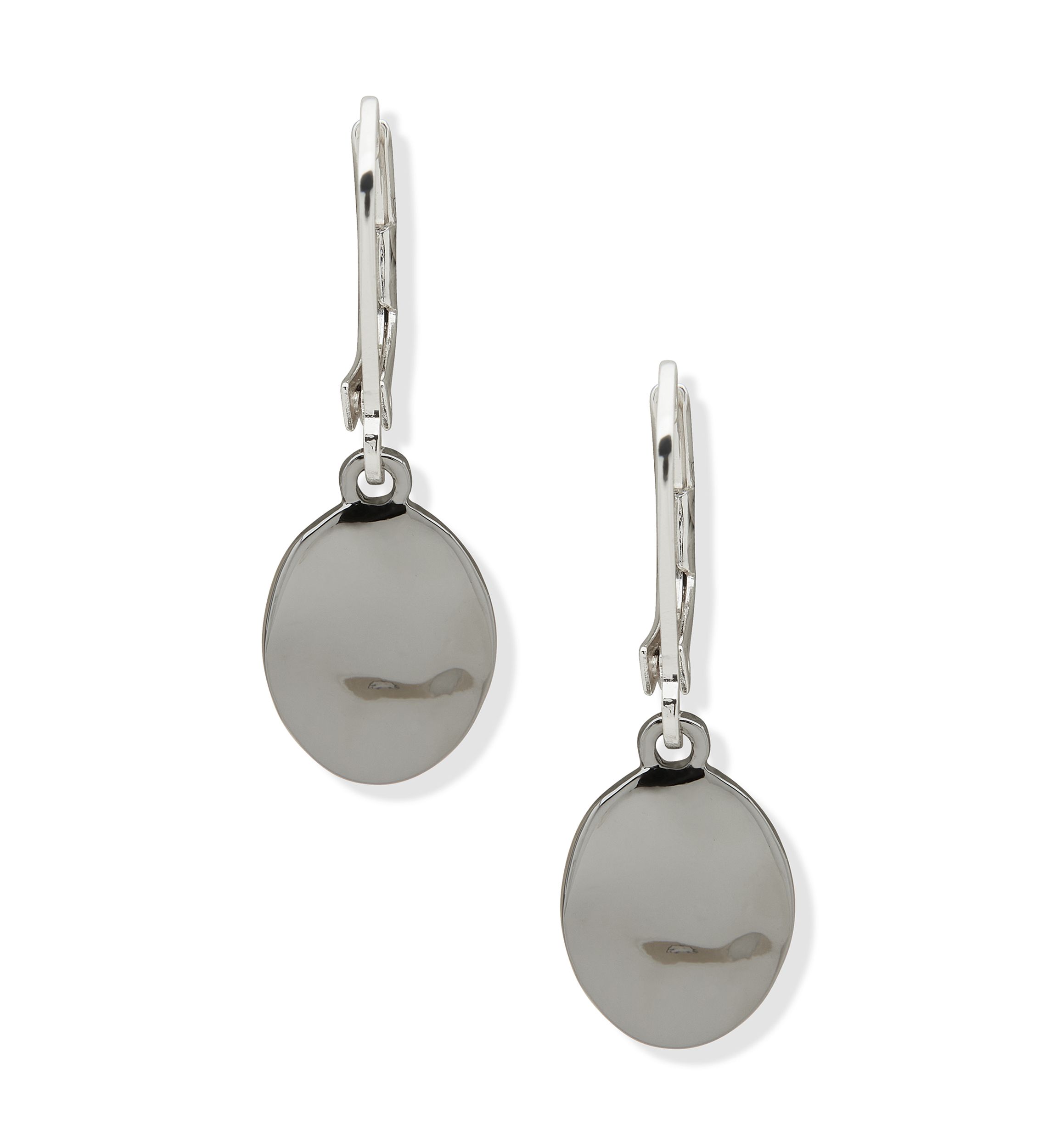 Two Tone Wavy Drop Earrings