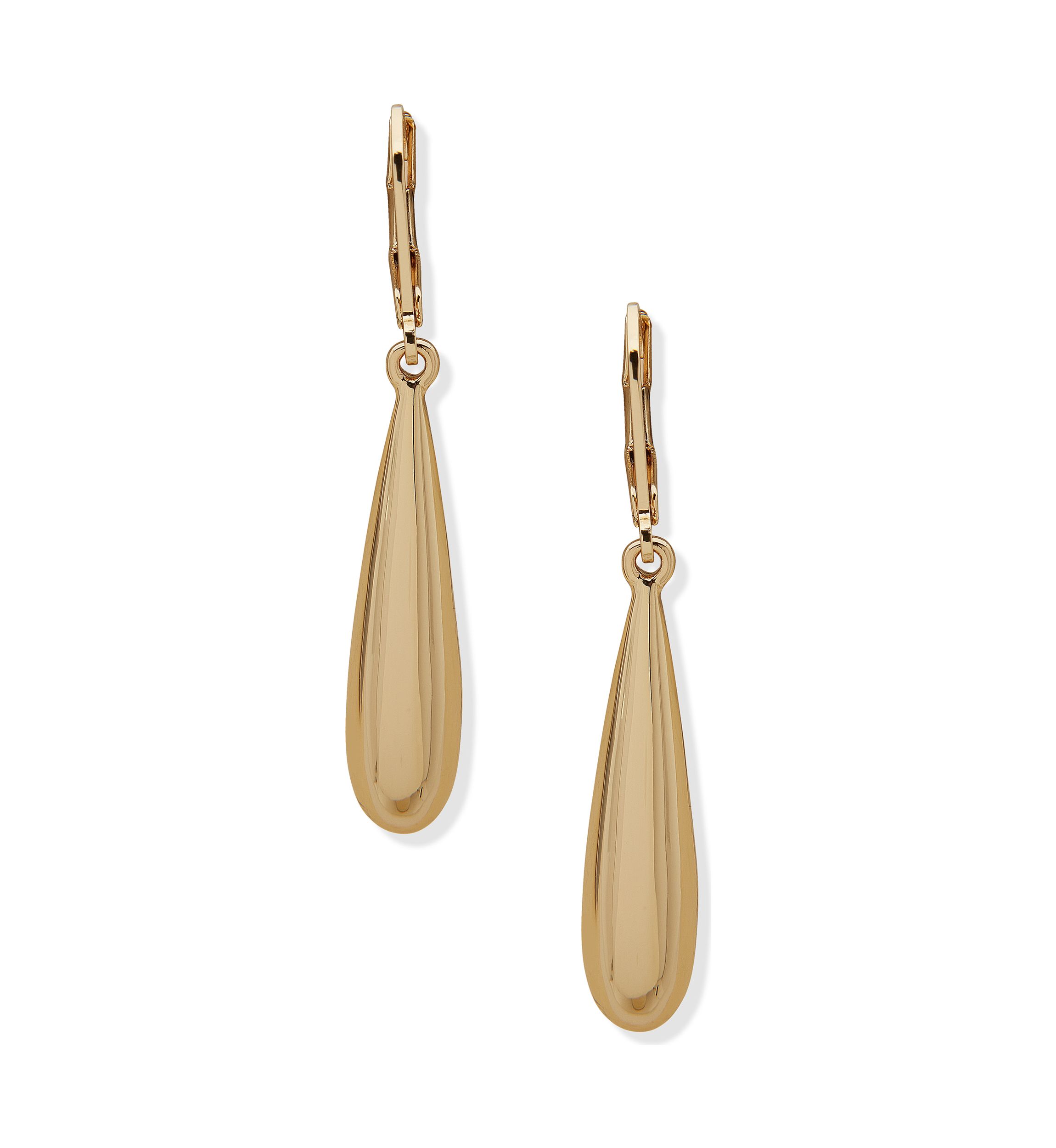 Gold Tone Drop Earrings