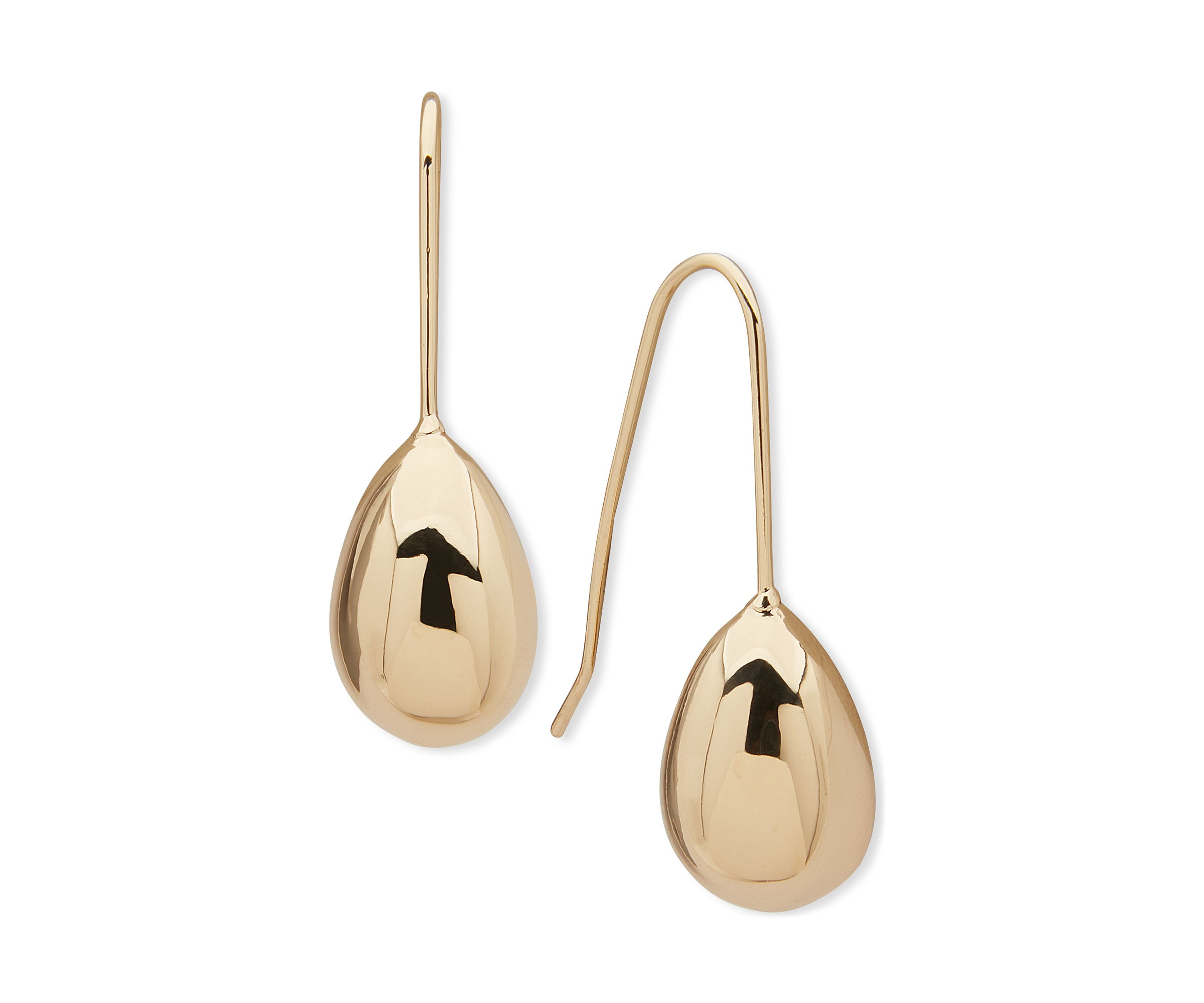Gold Tone Stud Threader Earrings