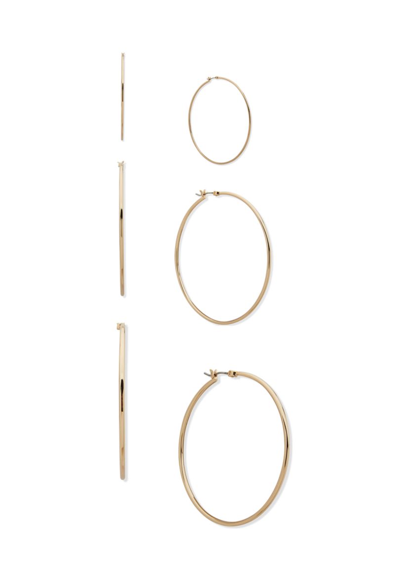 Multi Hoop Trio Earrings Set