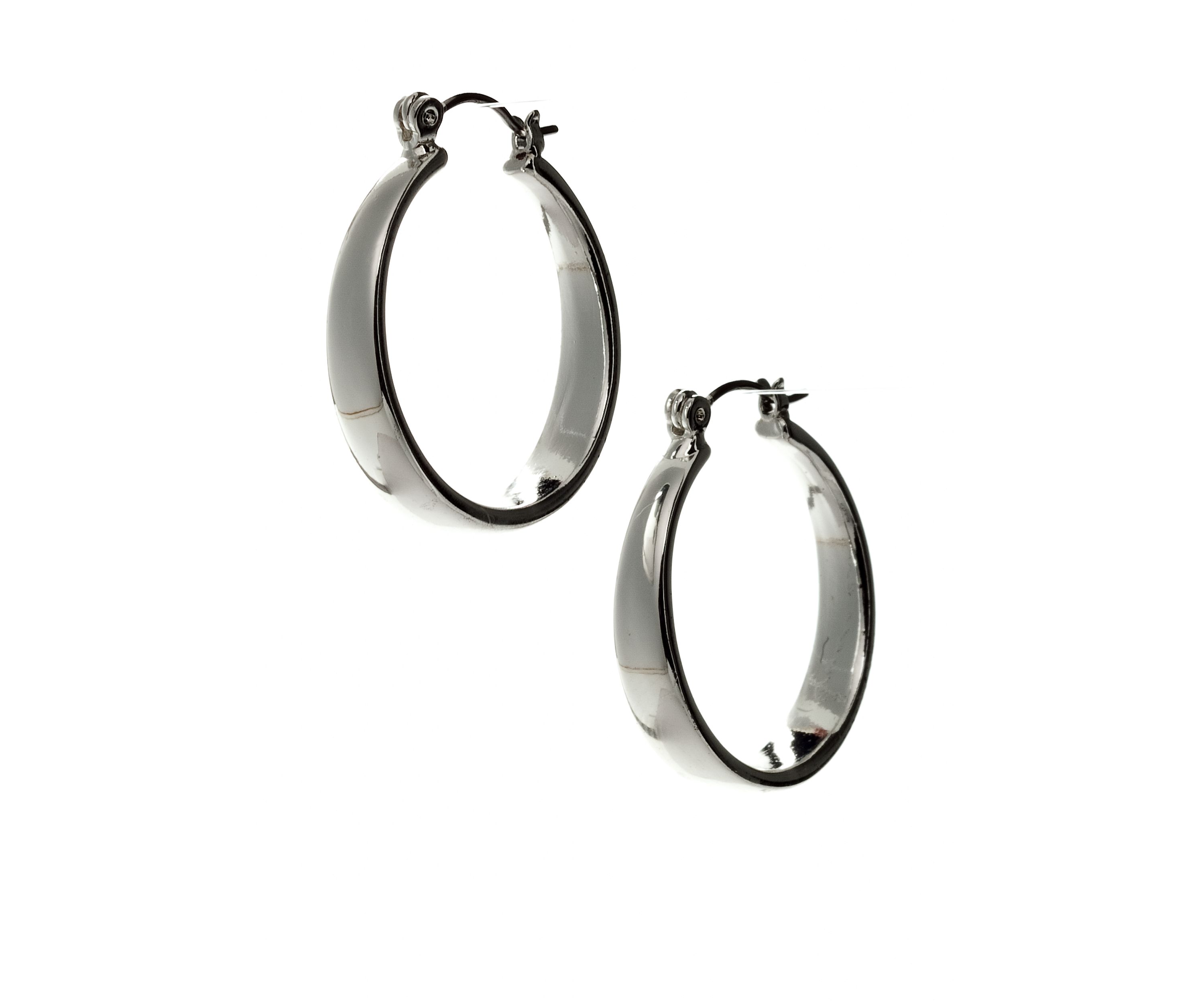 Tapered Hoop Earring