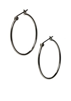 Mid-Sized Tube Hoop Earring