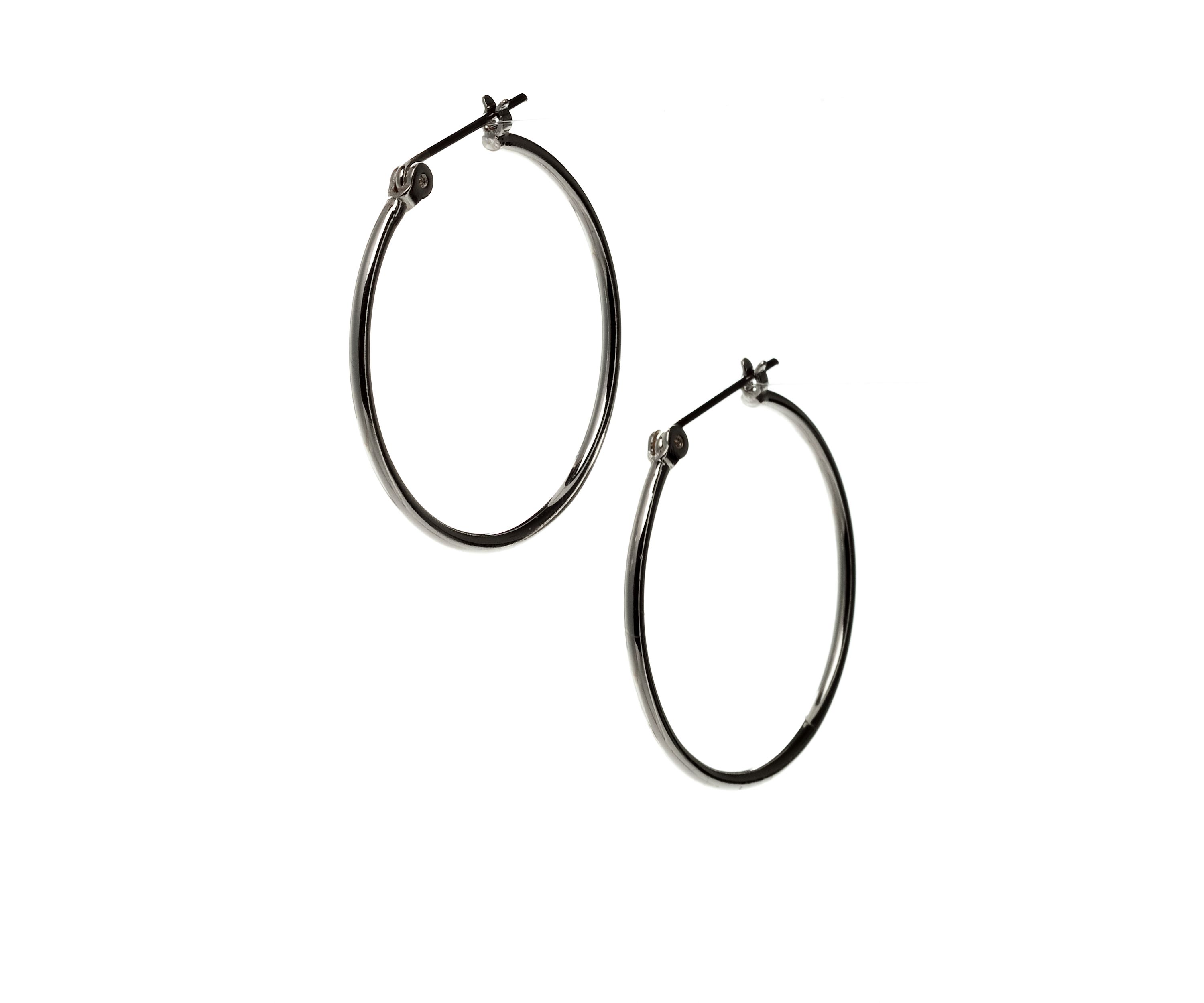 Mid-Sized Tube Hoop Earring
