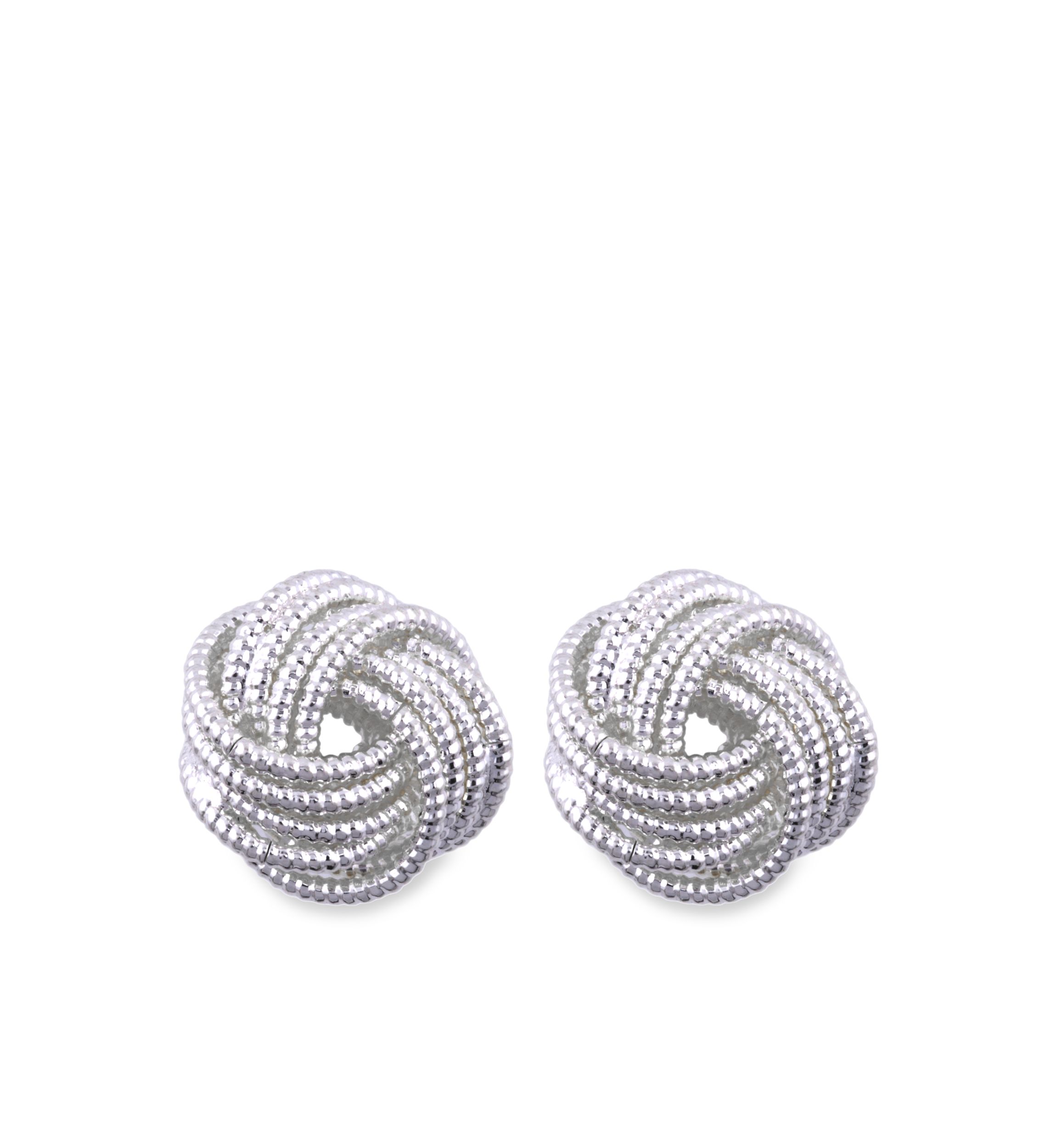 Knot Button Earring
