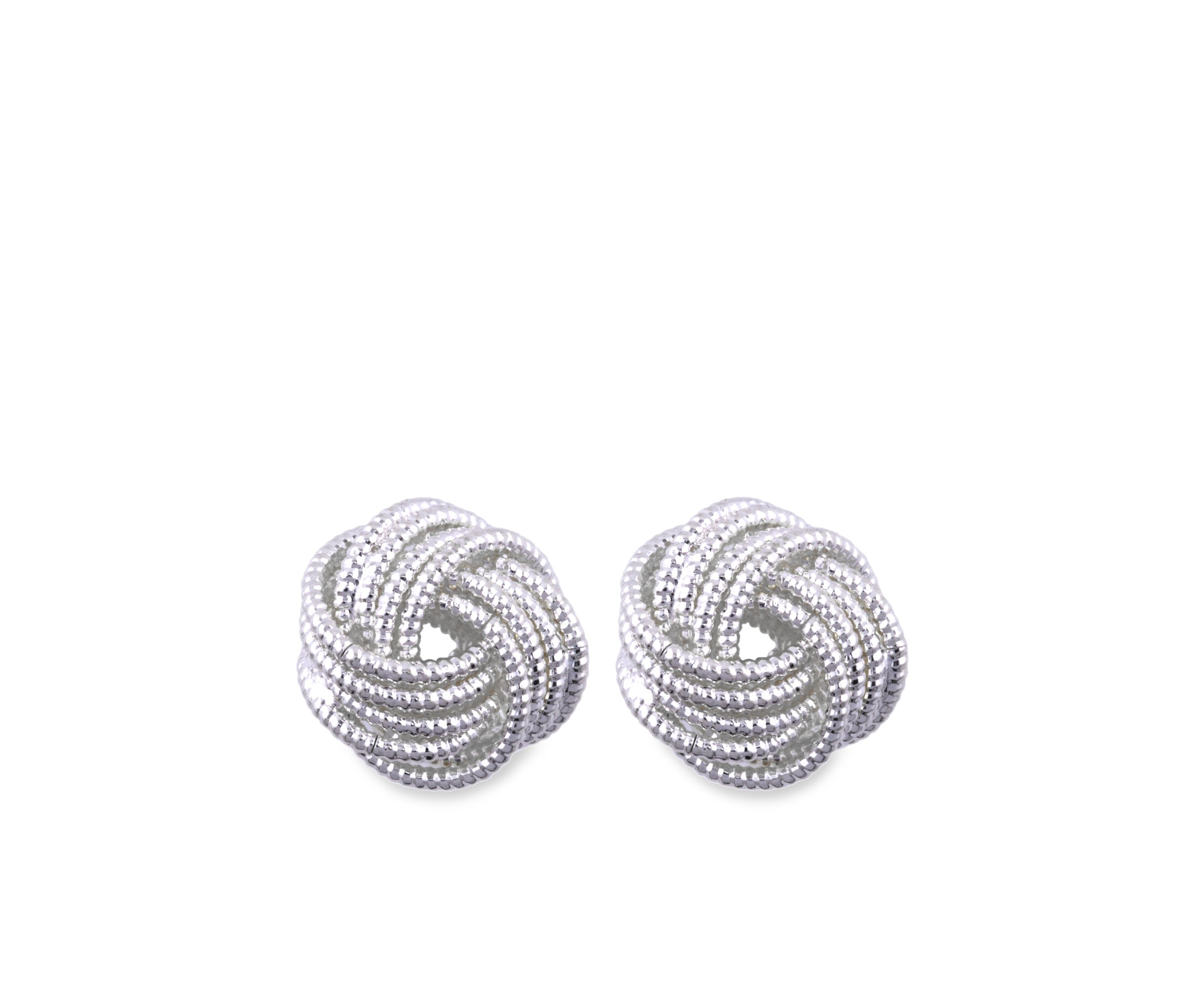Knot Button Earring
