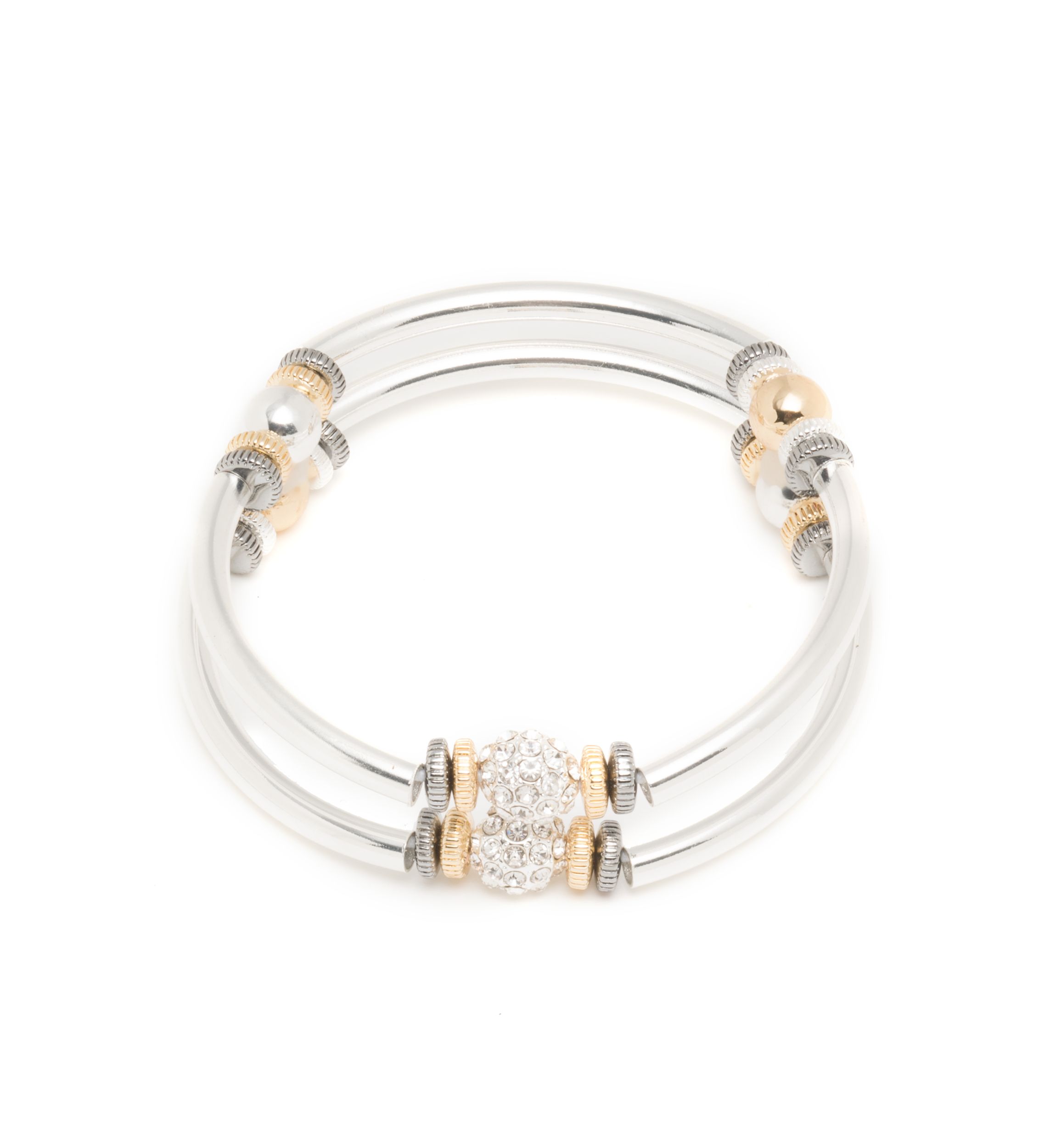 Two-Tone 2 Boxed Bracelet Set