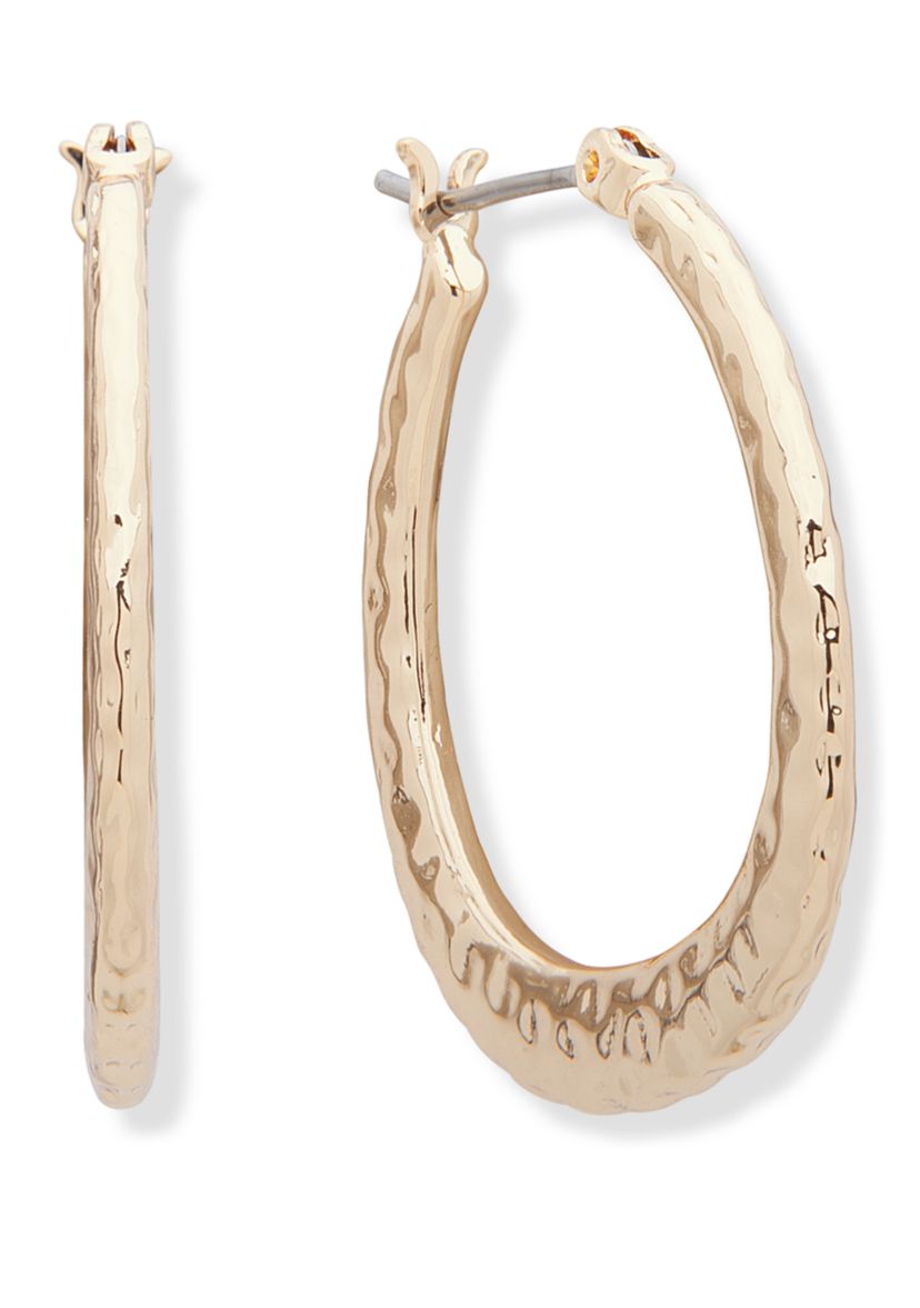 Small Teardrop Hoop Earrings 