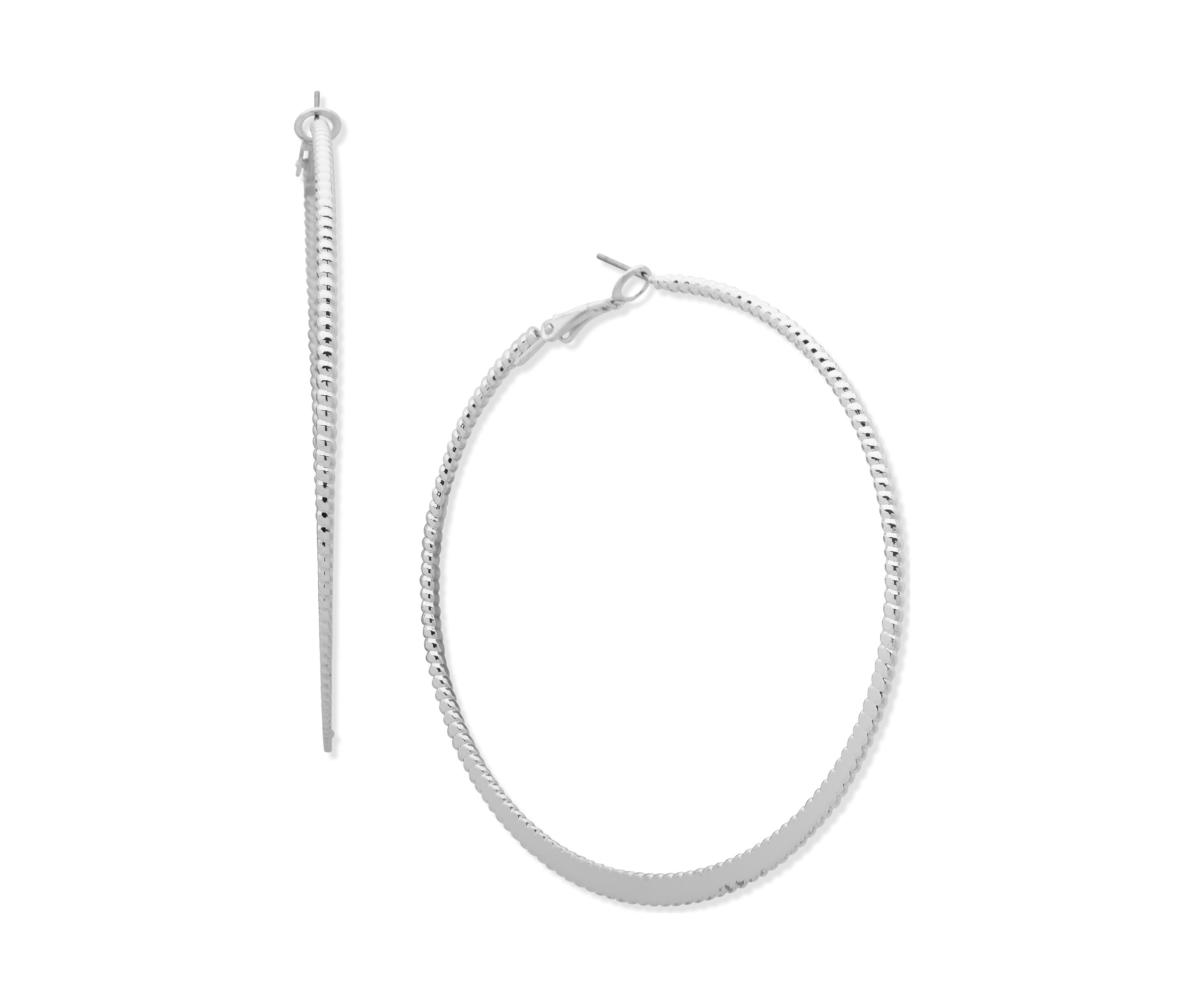 Textured Hoop Earrings