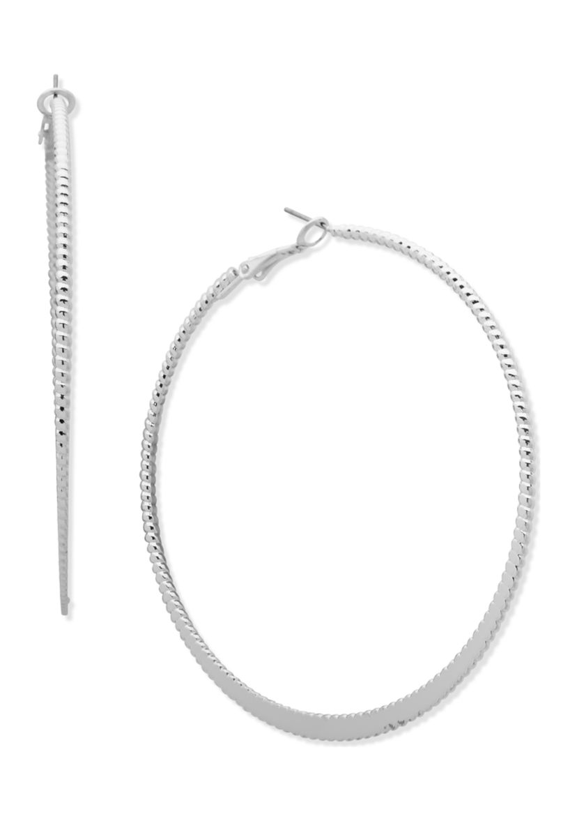 Textured Hoop Earrings