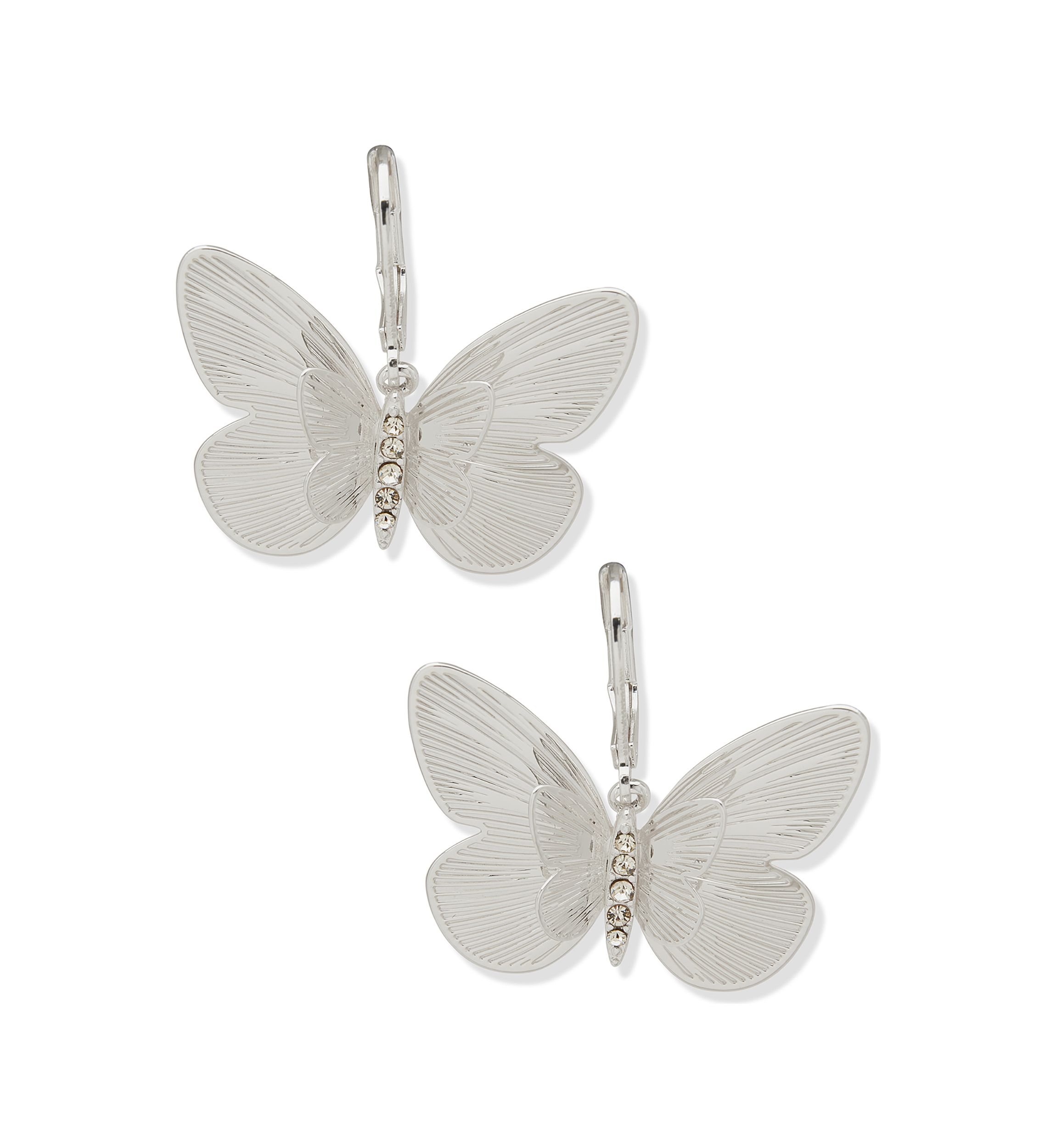Butterfly Crystal Drop Earrings