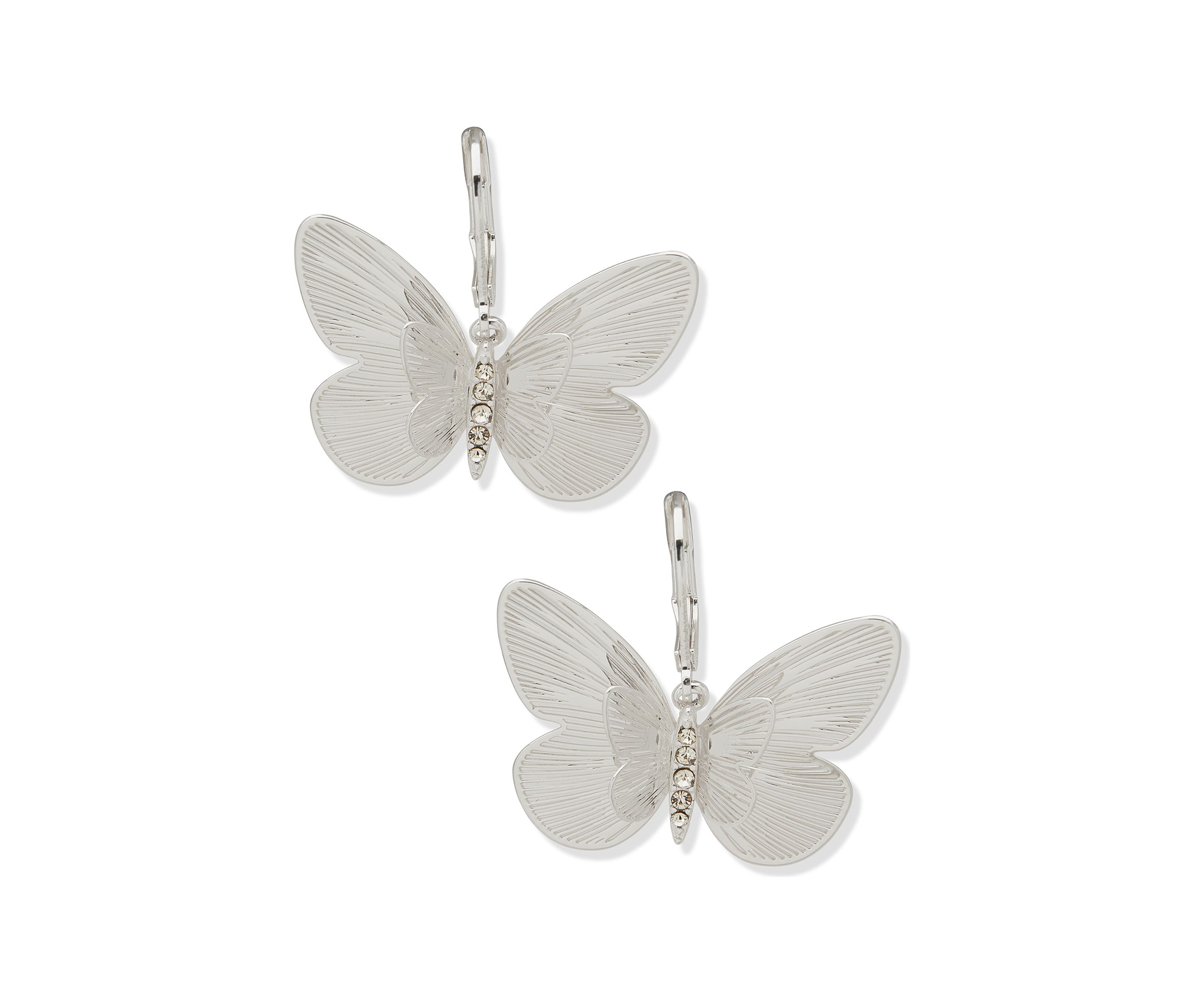Butterfly Crystal Drop Earrings