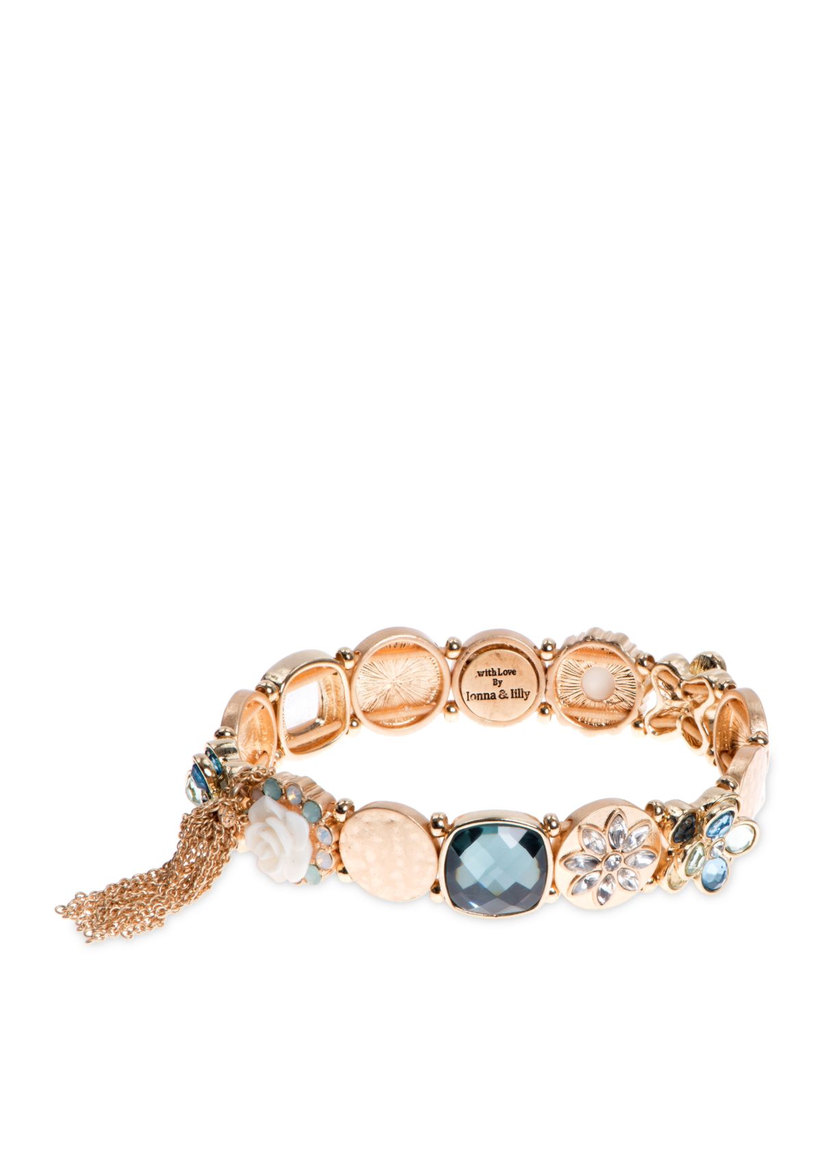 Gold-Tone Tassel Stretch Bracelet