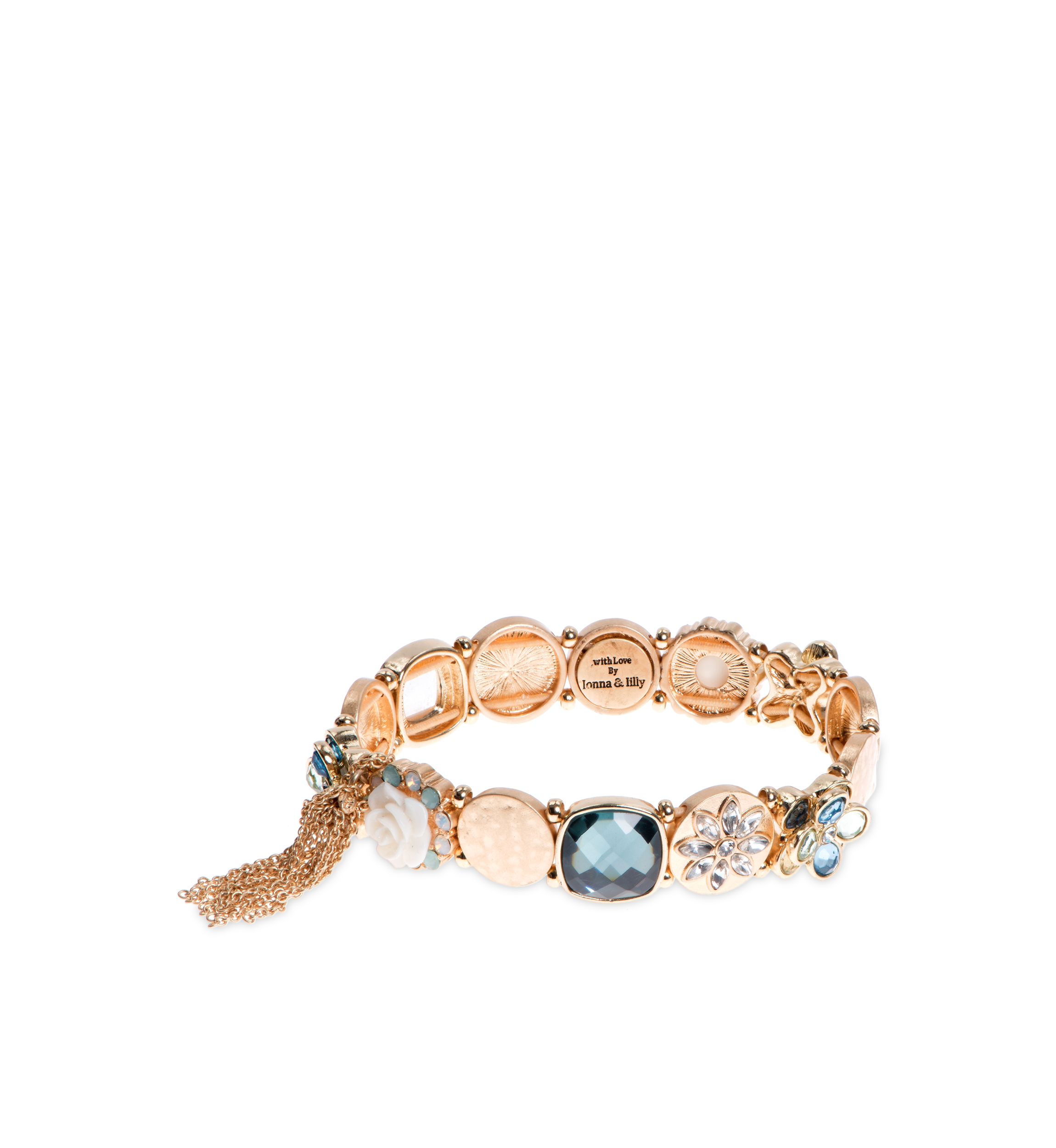 Gold-Tone Tassel Stretch Bracelet