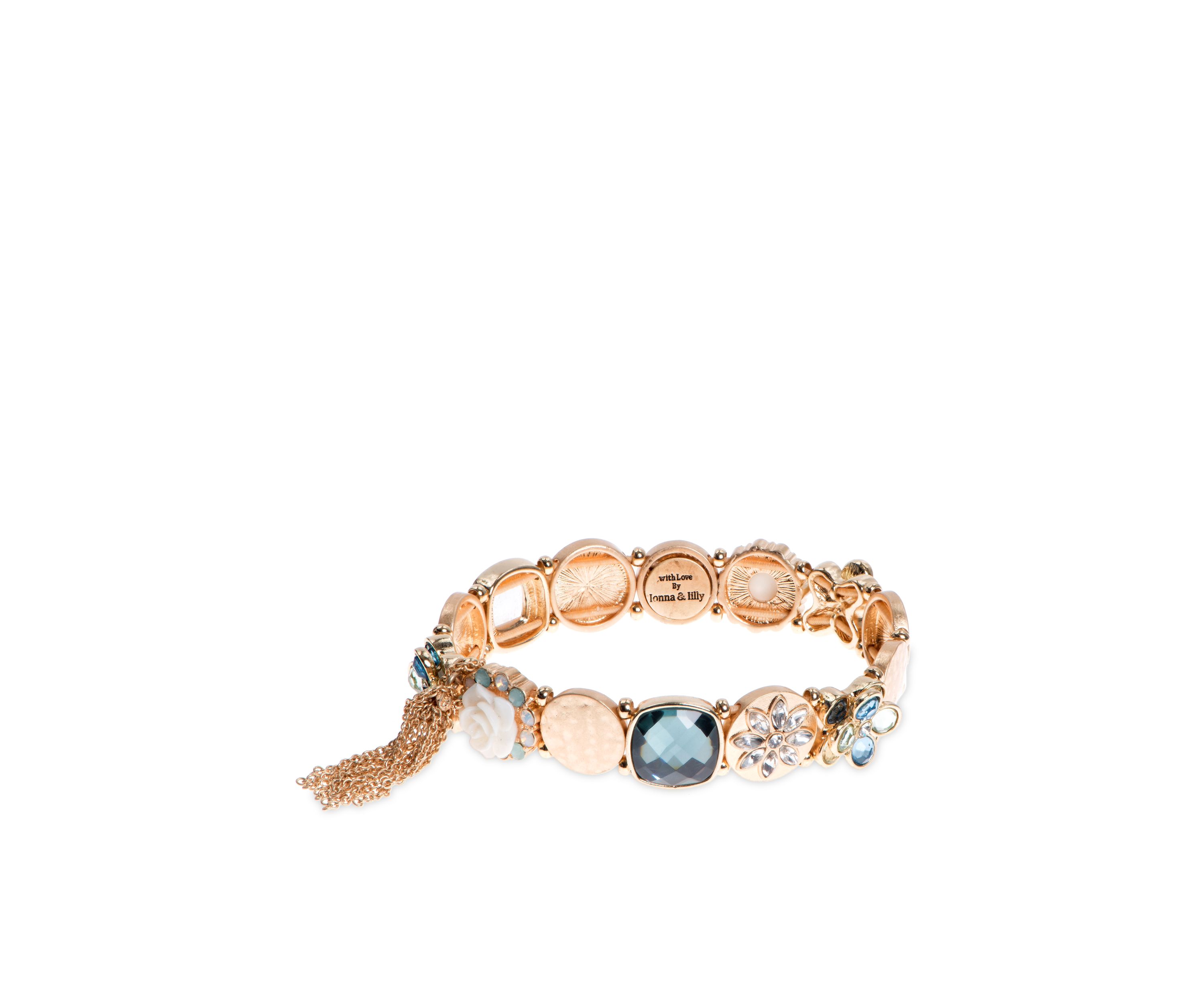 Gold-Tone Tassel Stretch Bracelet