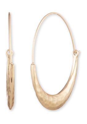 Gold Tone Hoop Earrings