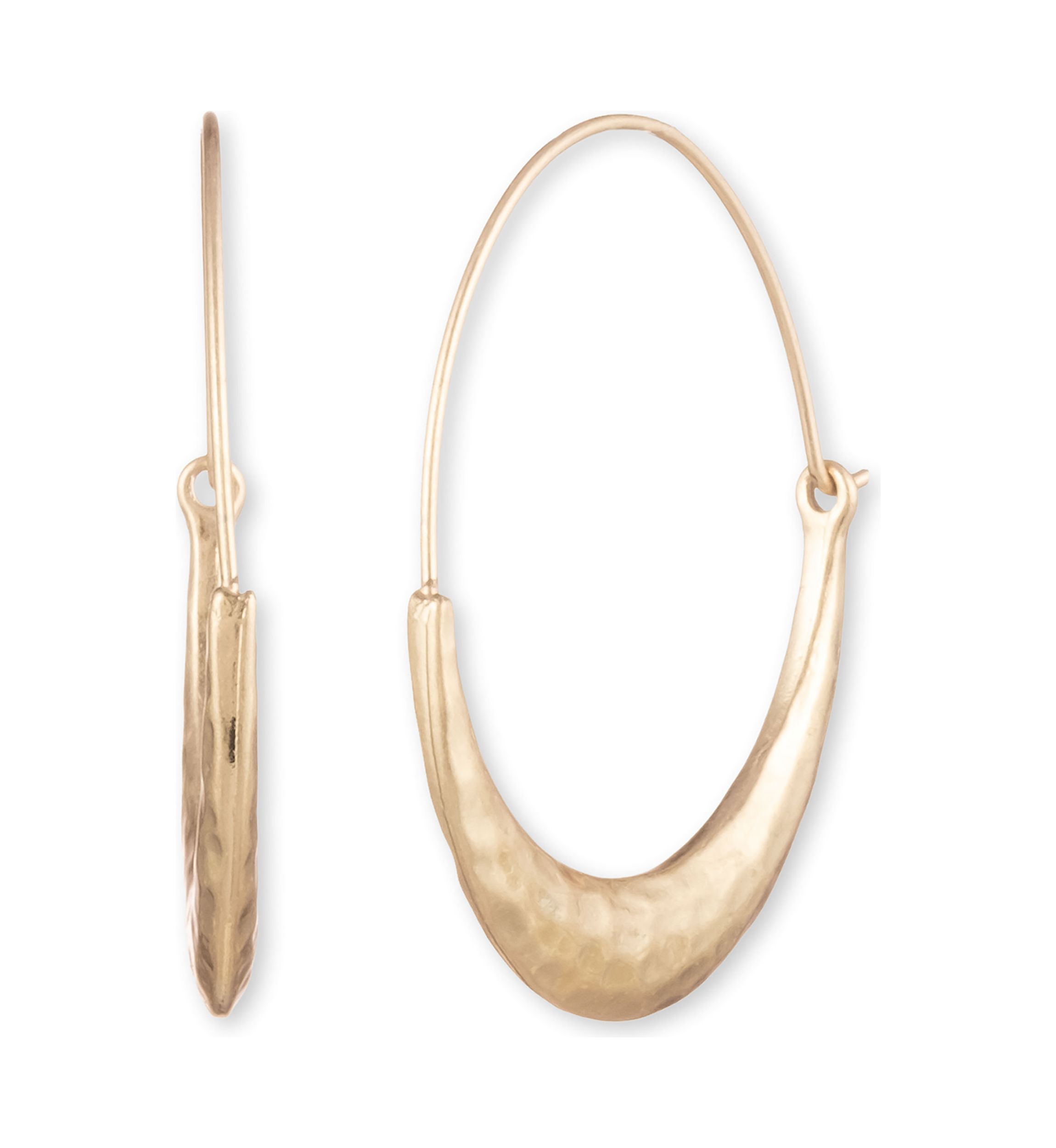 Gold Tone Hoop Earrings