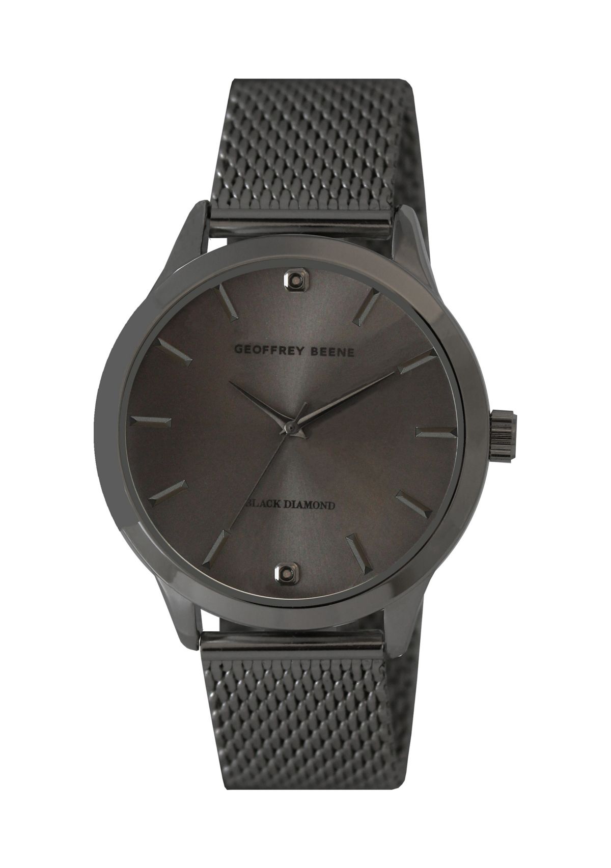 Black Diamond Mesh Watch 