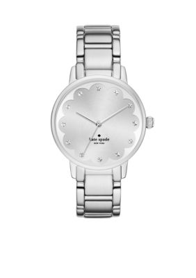 kate spade new york® Gramercy Scallop Stainless Steel Three Hand Watch