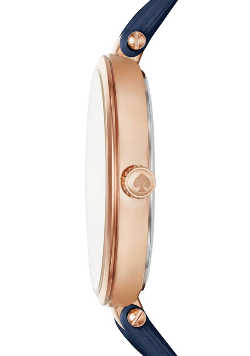 Womens Holland Three Hand Rose Gold-Tone Watch