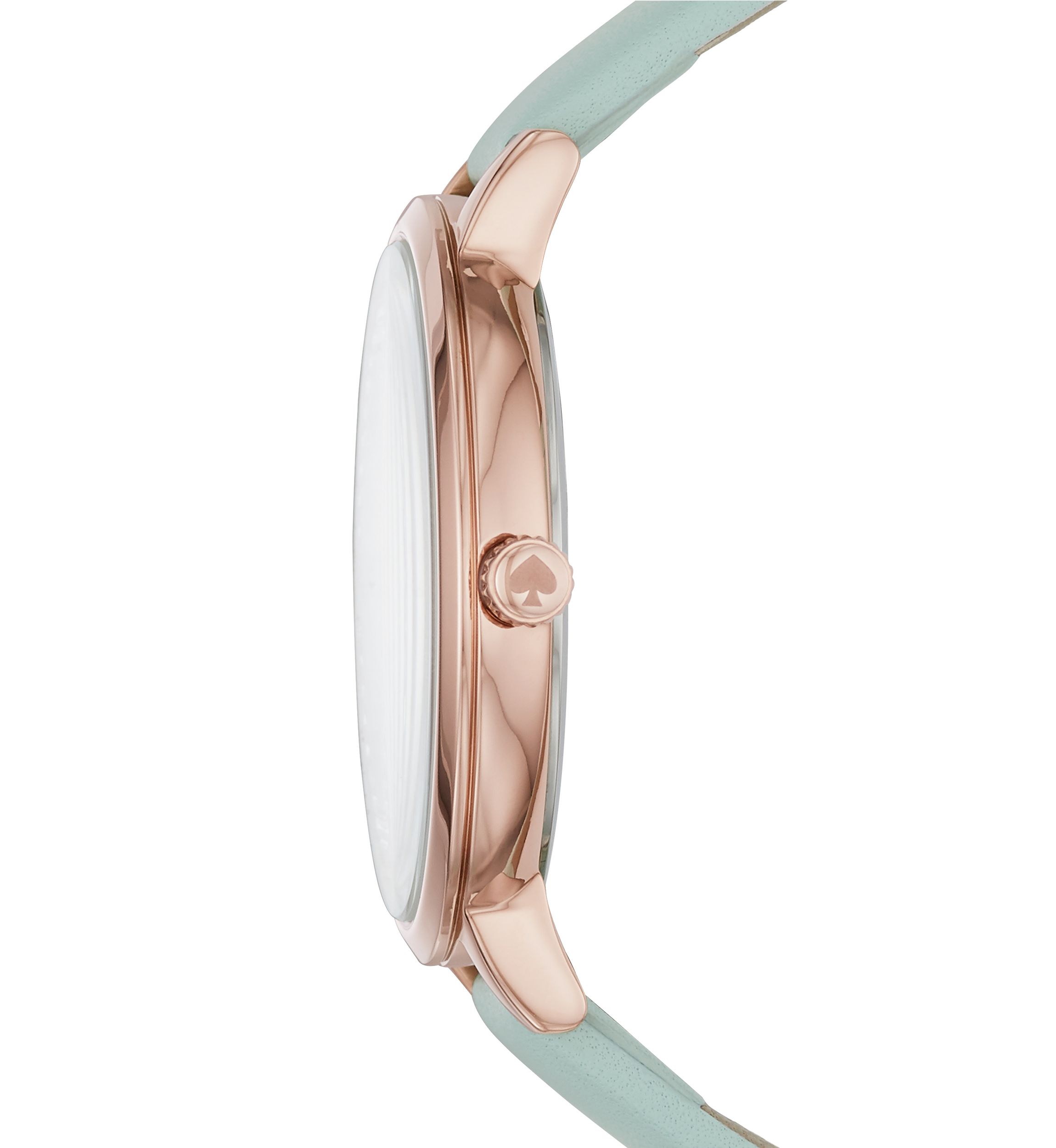 Rose Gold-Tone Monterey Leather Strap Watch