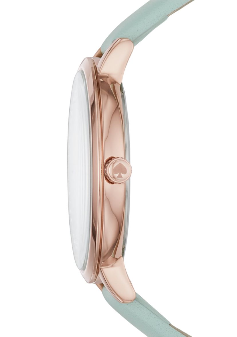 Rose Gold-Tone Monterey Leather Strap Watch