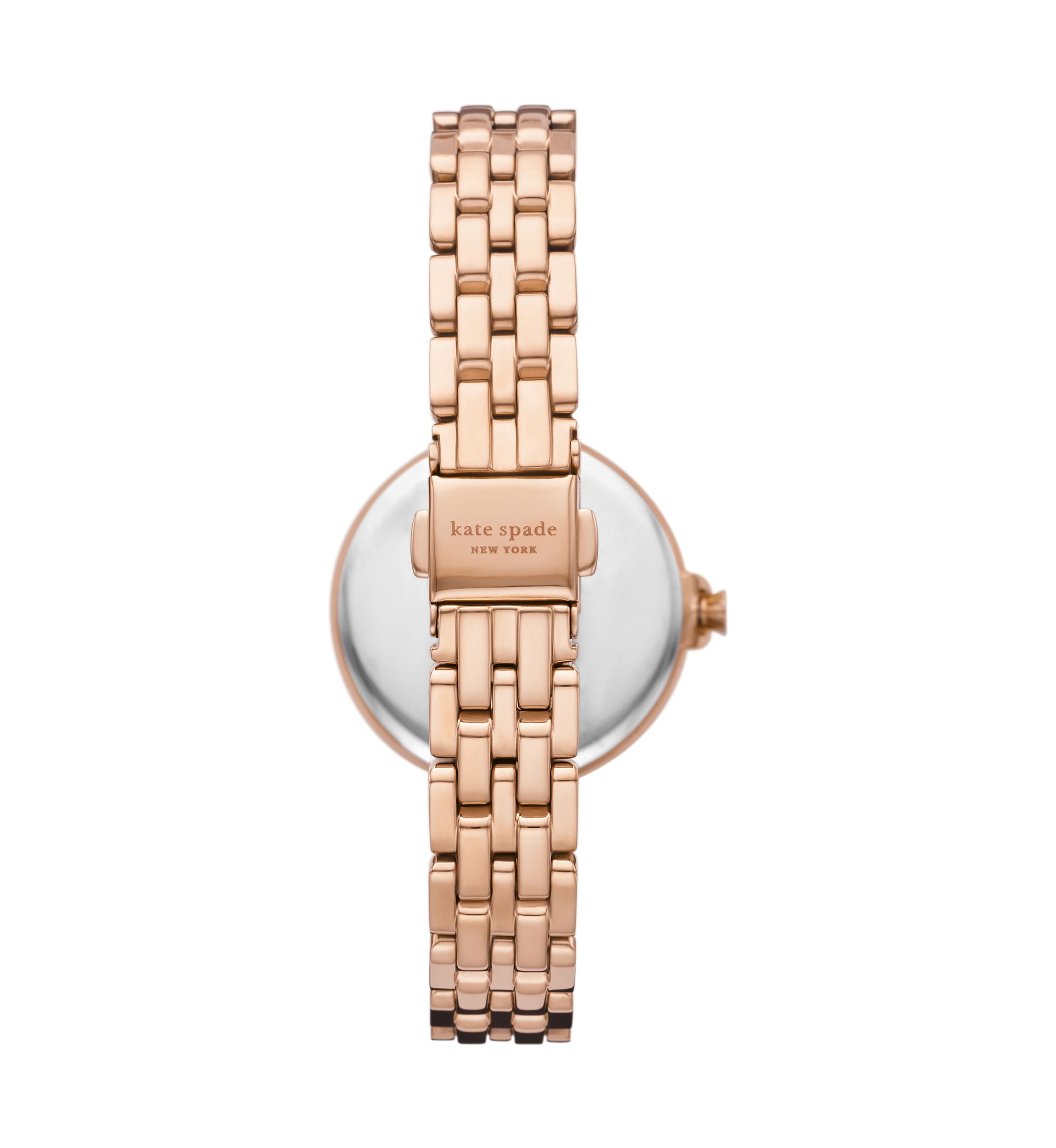 Chelsea Park Three Hand Date Rose Gold Tone Stainless Steel Watch