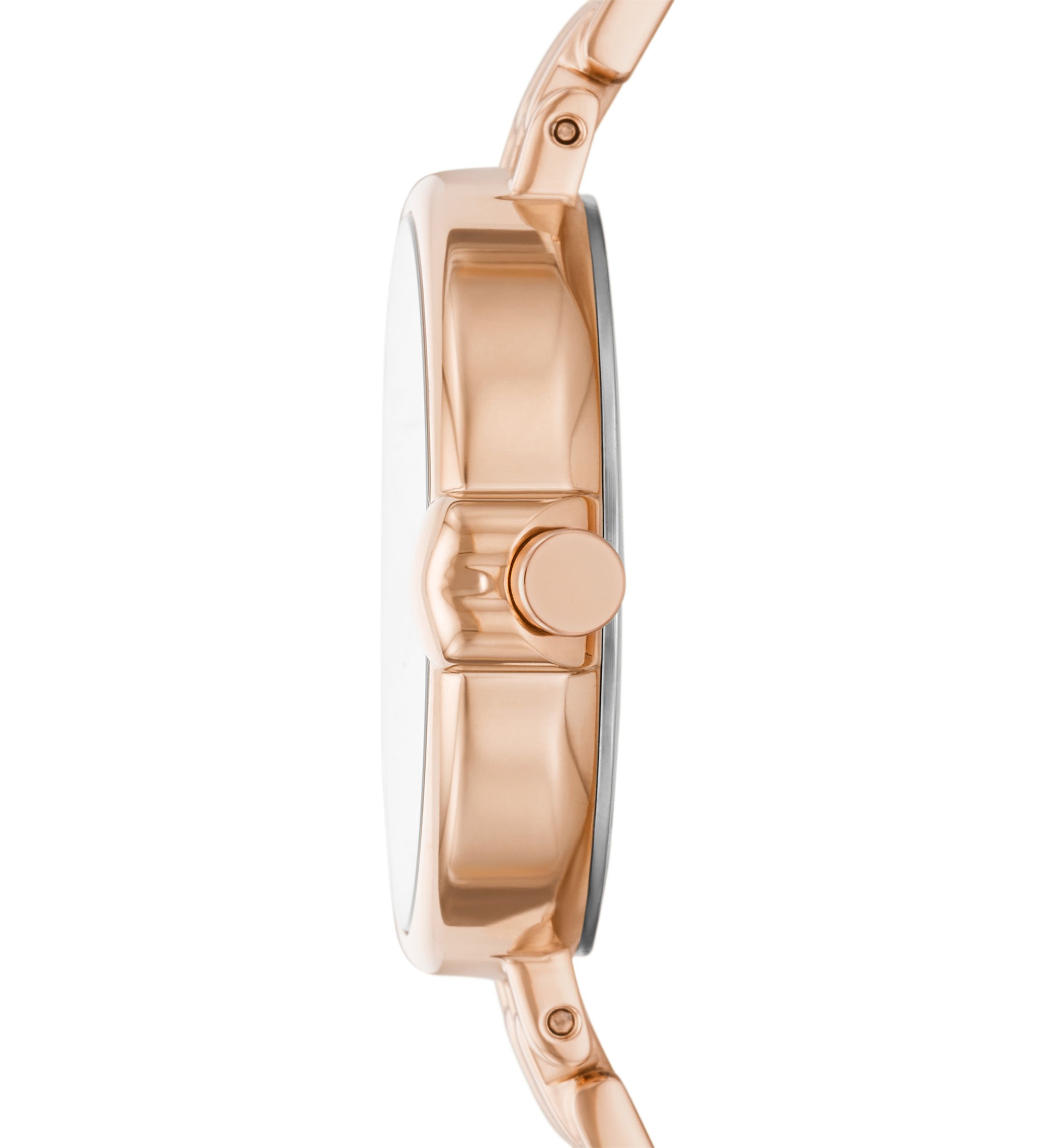 Chelsea Park Three Hand Date Rose Gold Tone Stainless Steel Watch