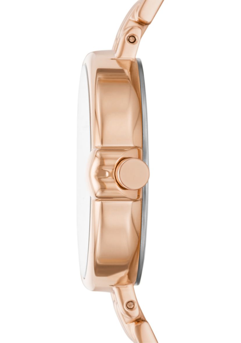 Chelsea Park Three Hand Date Rose Gold Tone Stainless Steel Watch